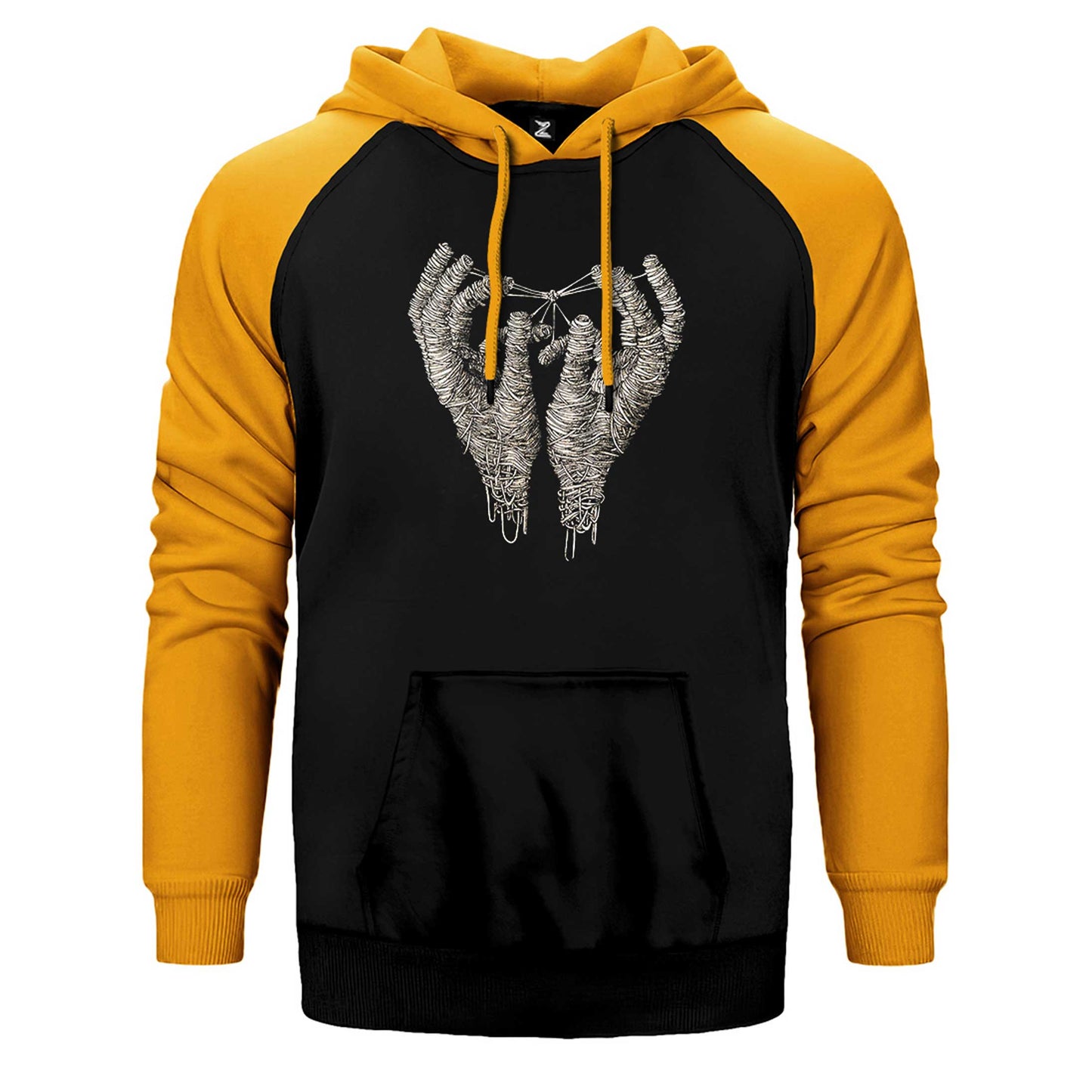 Mummy Hands Çift Renk Reglan Kol Sweatshirt / Hoodie