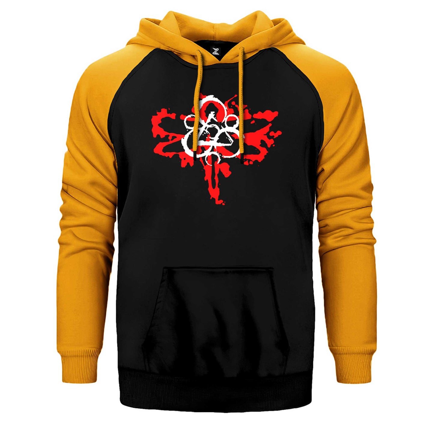 Coheed and Cambria Butterfly Logo Çift Renk Reglan Kol Sweatshirt / Hoodie