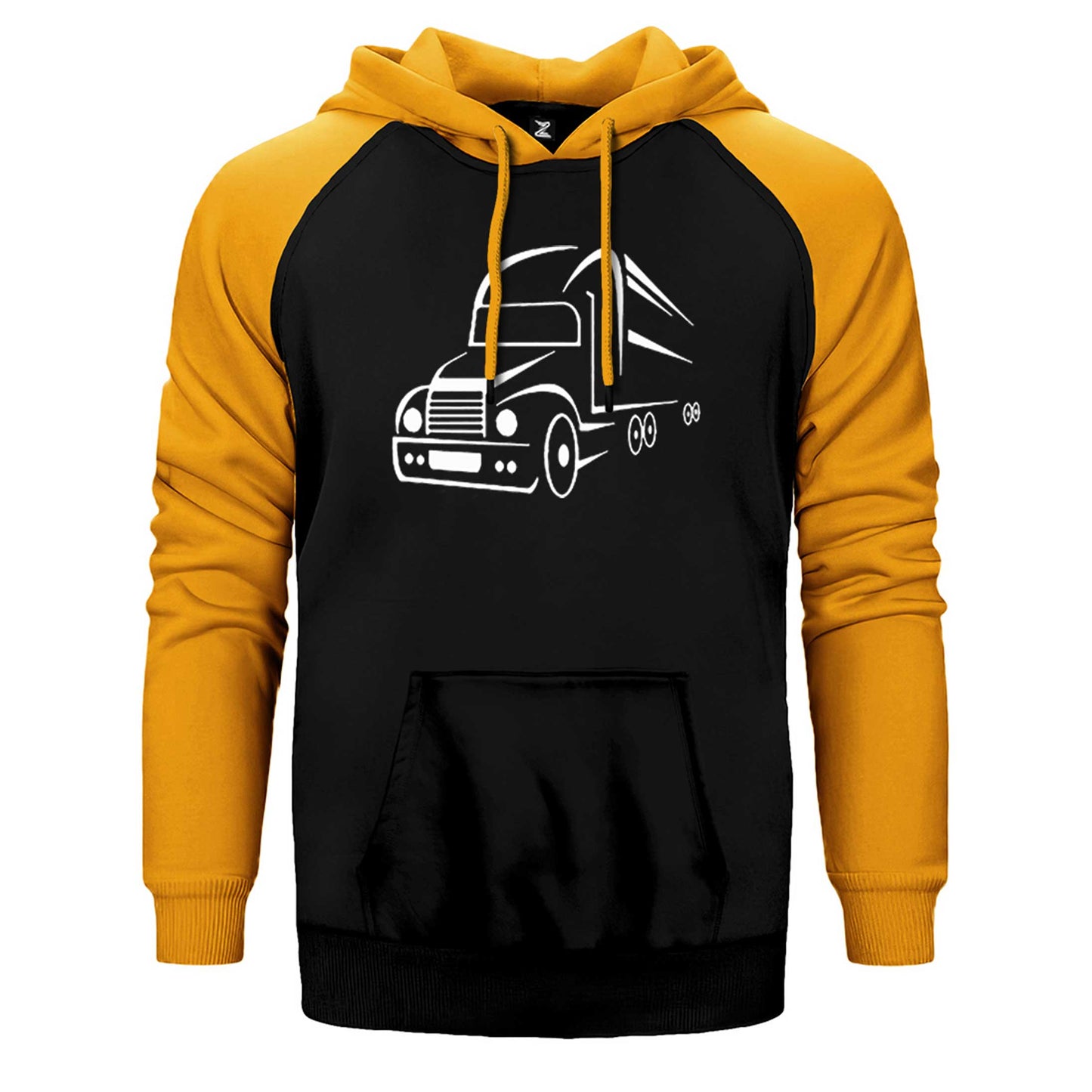 Tır Silüet Çift Renk Reglan Kol Sweatshirt / Hoodie