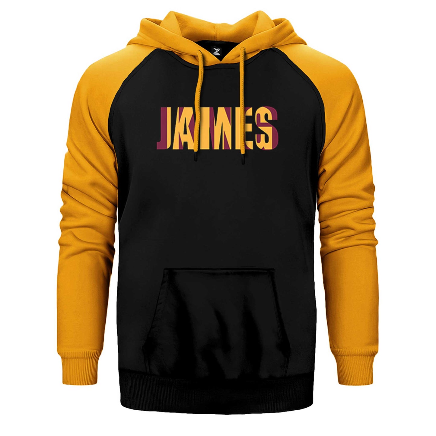 Lebron James Yazı Çift Renk Reglan Kol Sweatshirt / Hoodie