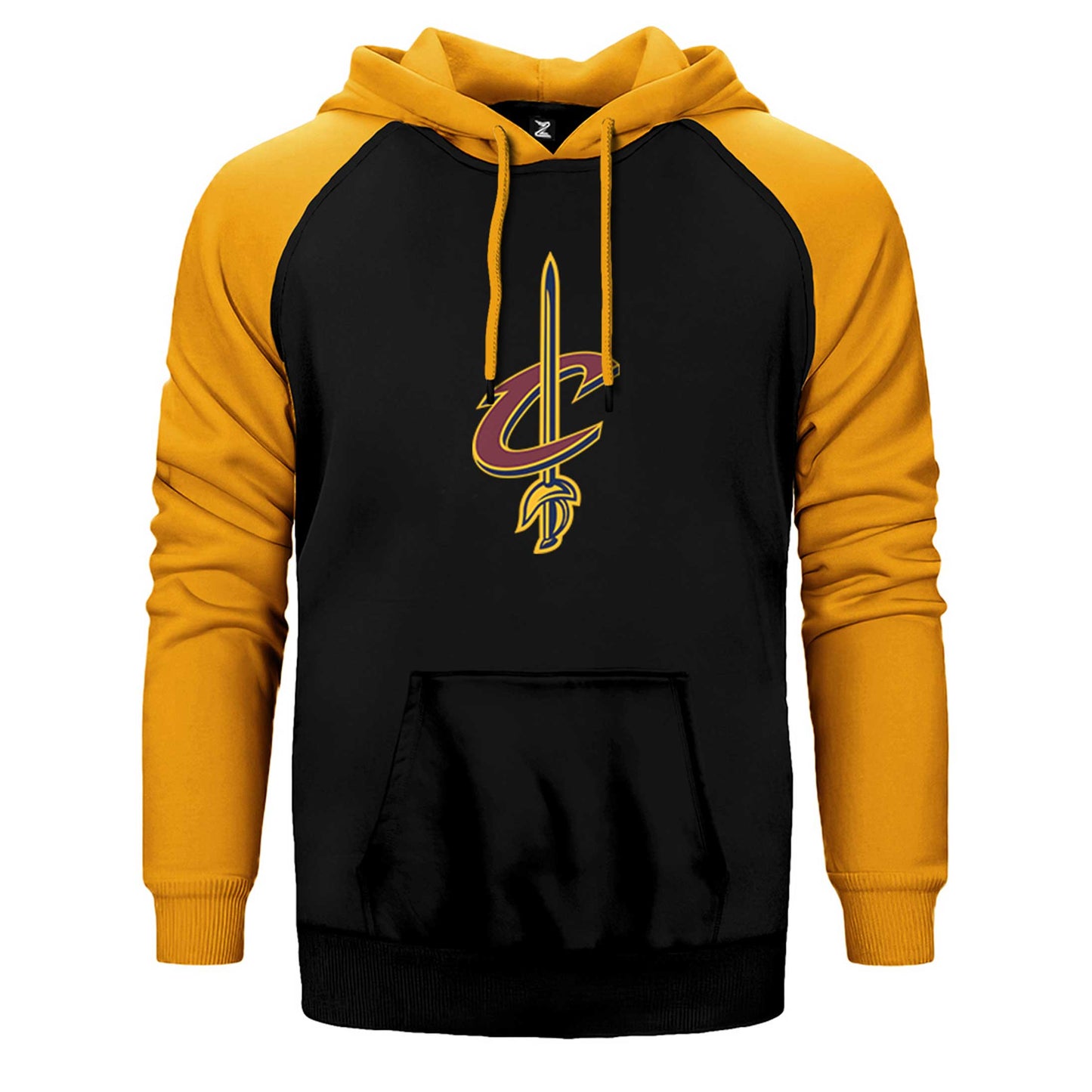 Clevaland Cavaliars Sword Çift Renk Reglan Kol Sweatshirt / Hoodie