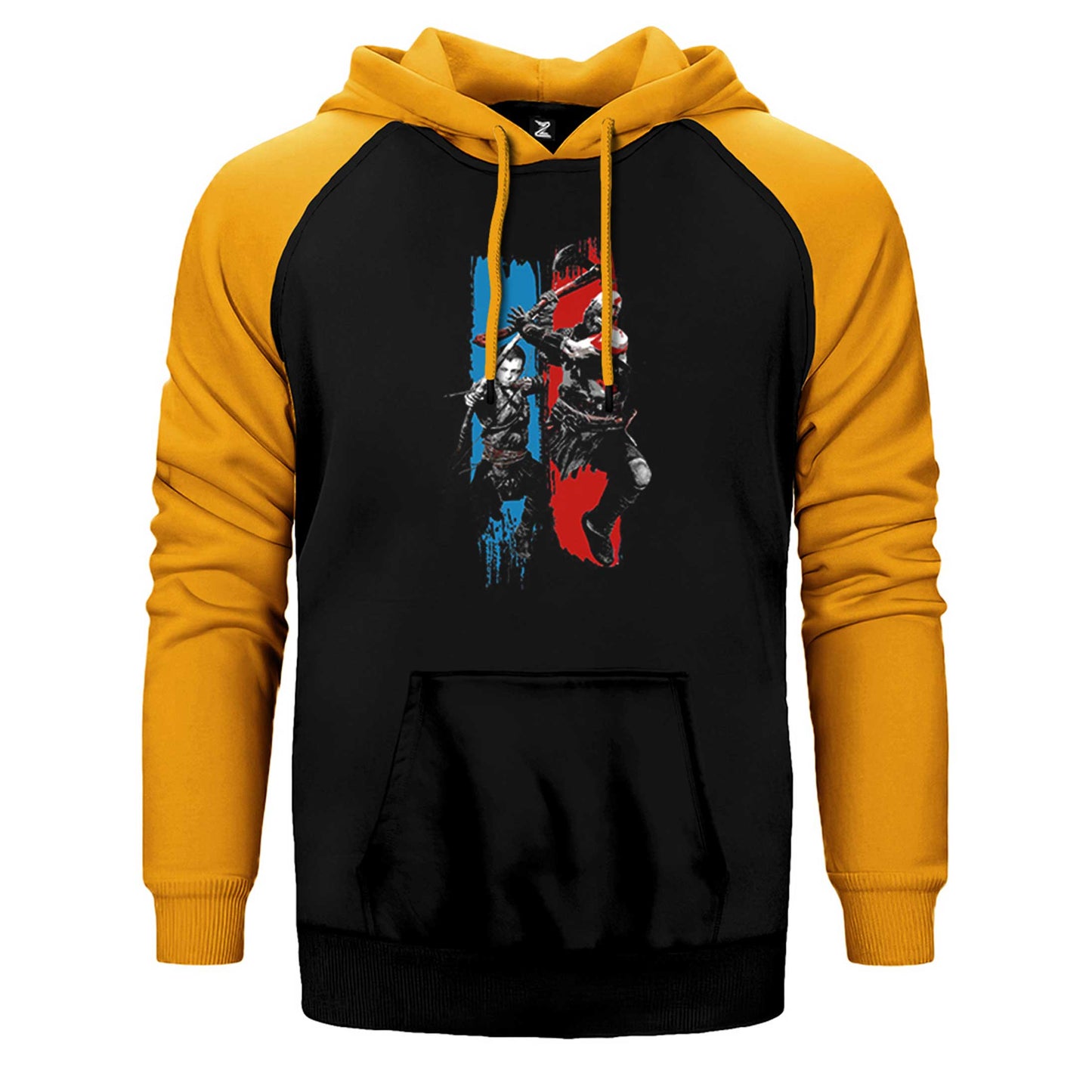 God Of War Atreus Kratos Family Çift Renk Reglan Kol Sweatshirt / Hoodie