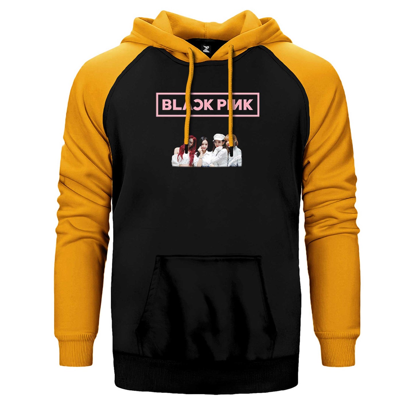 Blackpink Face Çift Renk Reglan Kol Sweatshirt / Hoodie