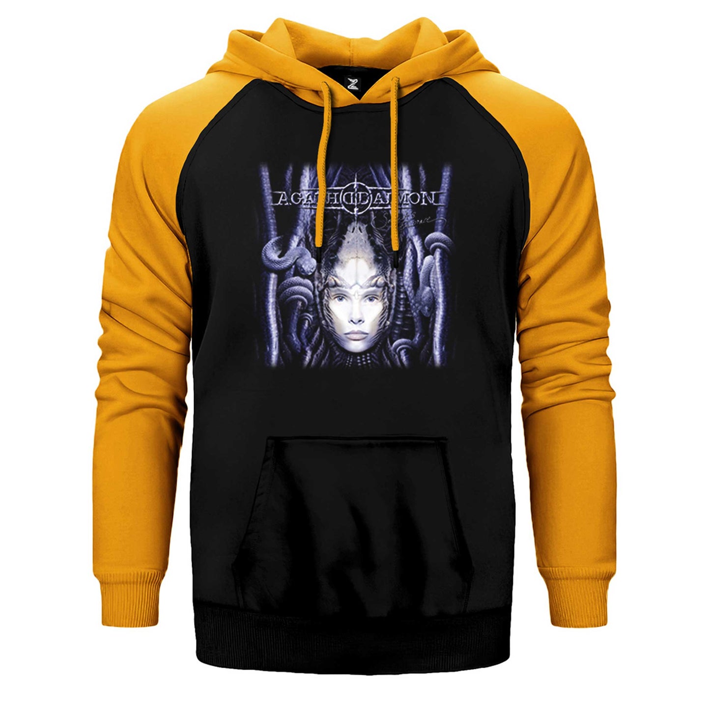 Agathodaimon Serpent's Embrace Çift Renk Reglan Kol Sweatshirt / Hoodie