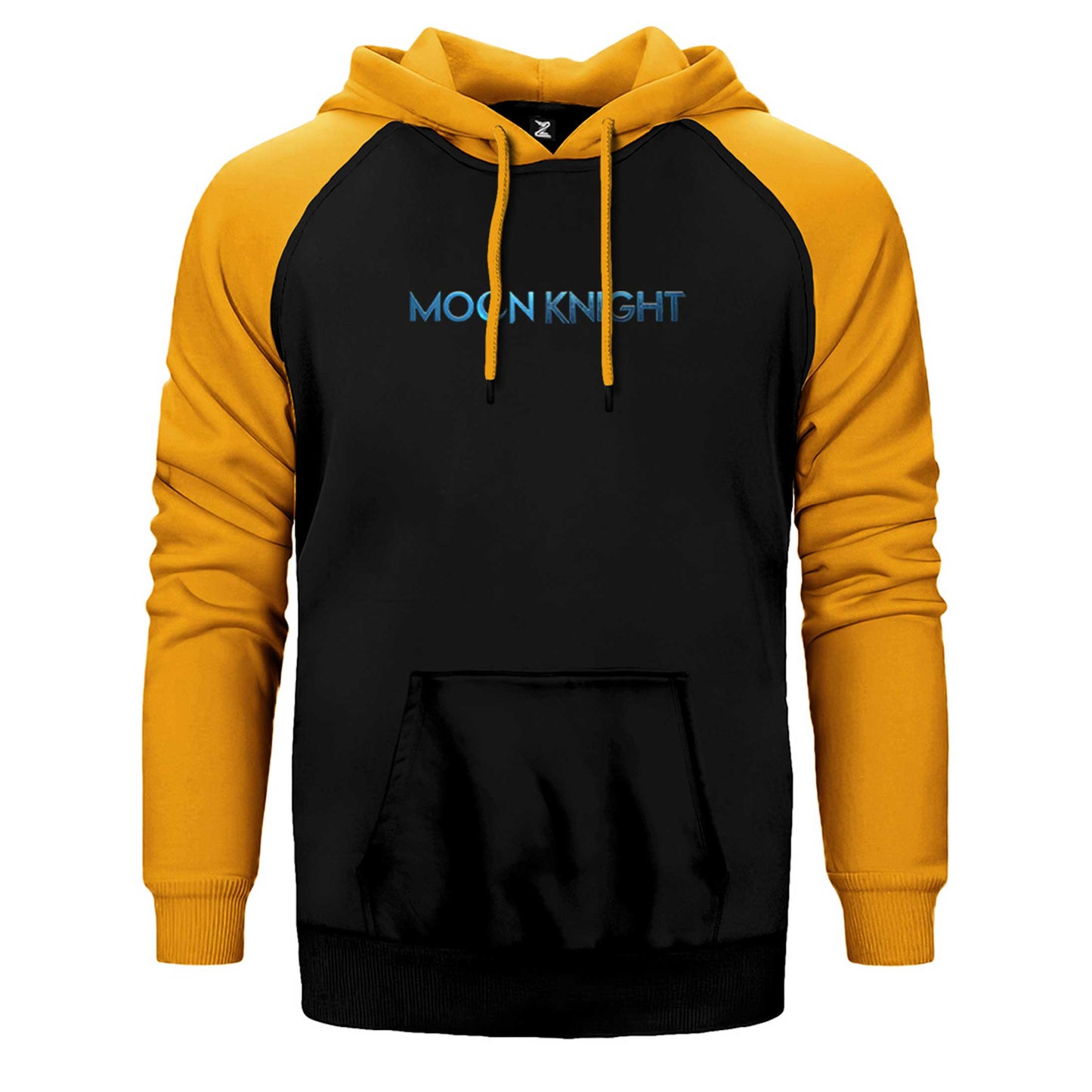 Moon Knight Text Çift Renk Reglan Kol Sweatshirt / Hoodie