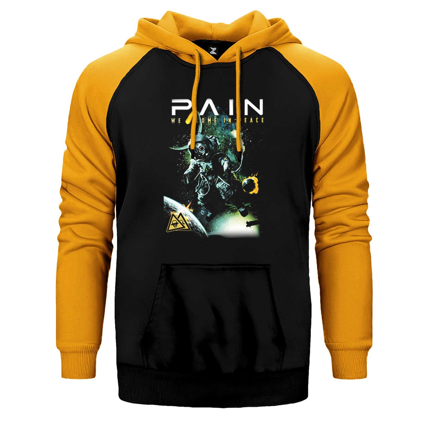 Pain We Come in Peace Çift Renk Reglan Kol Sweatshirt / Hoodie
