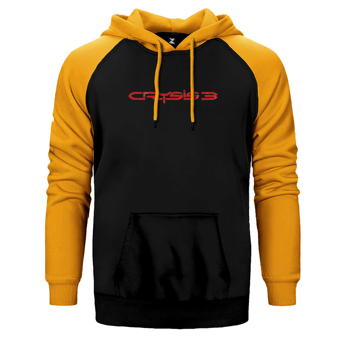 Crysis Three Red Text Çift Renk Reglan Kol Sweatshirt / Hoodie