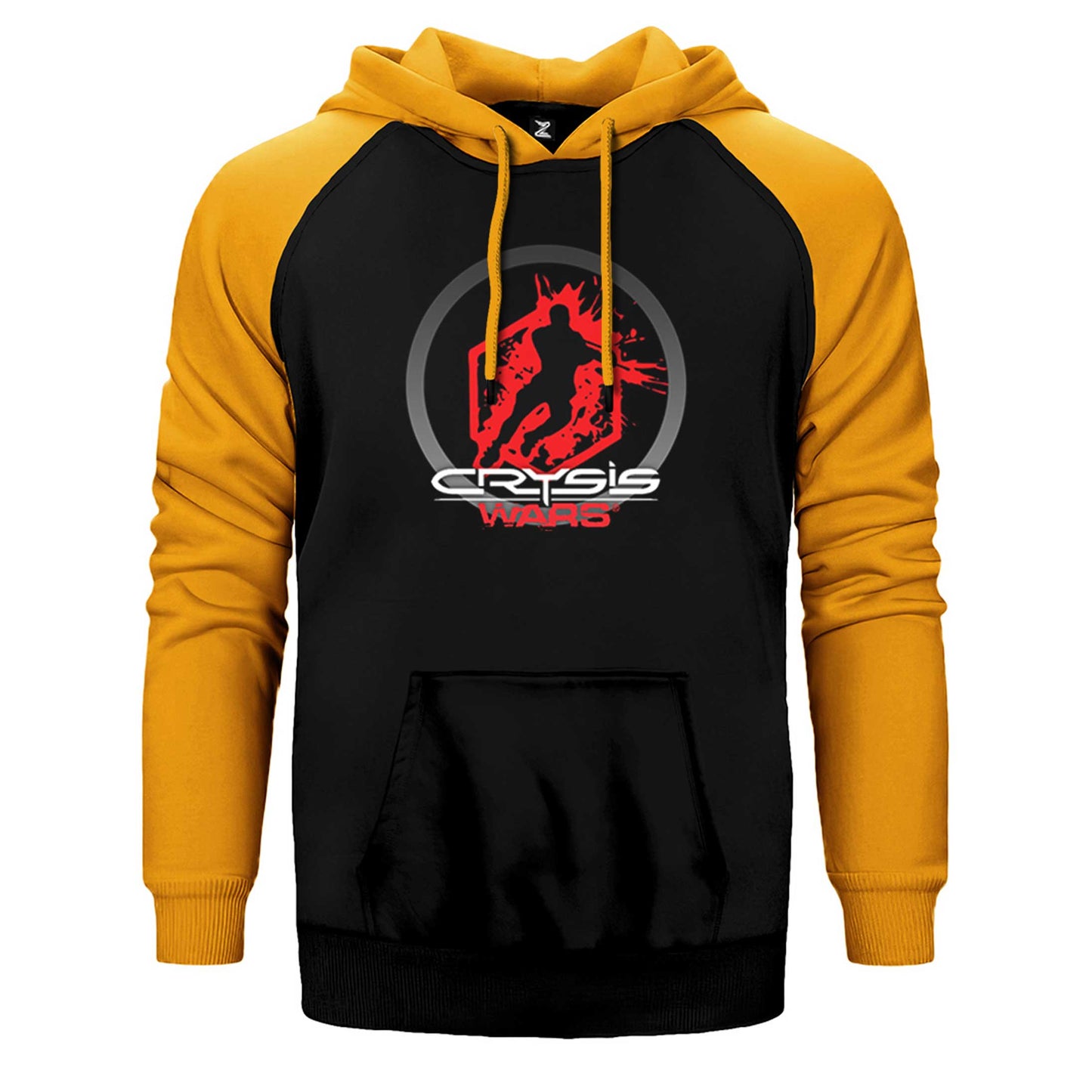 Crysis Wars Logo Çift Renk Reglan Kol Sweatshirt / Hoodie