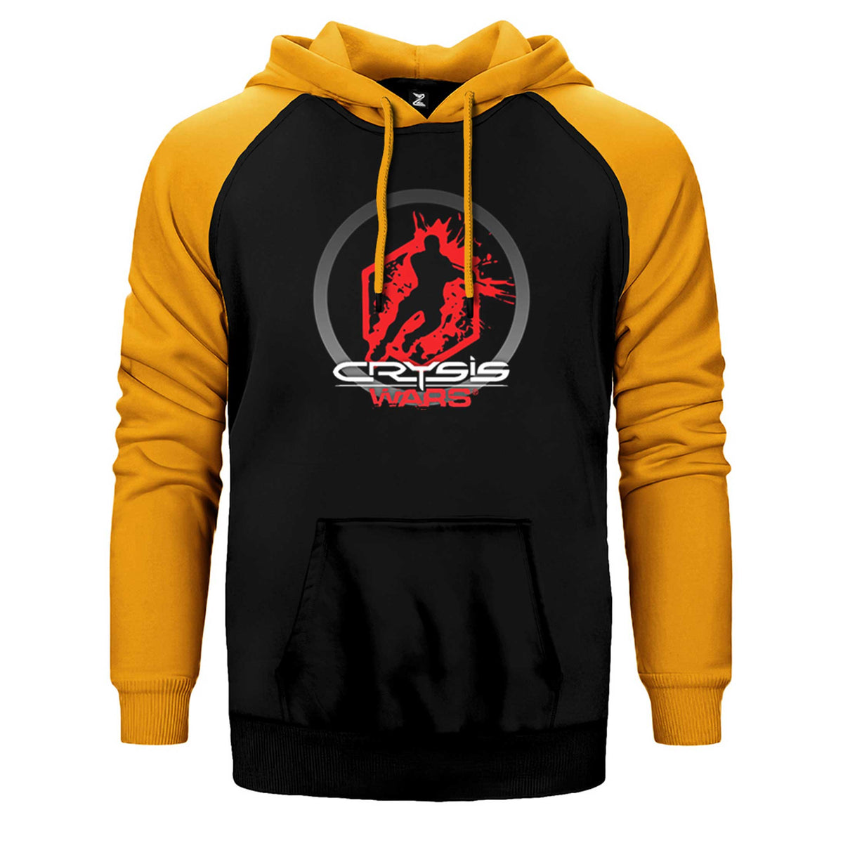 Crysis Wars Logo Çift Renk Reglan Kol Sweatshirt / Hoodie