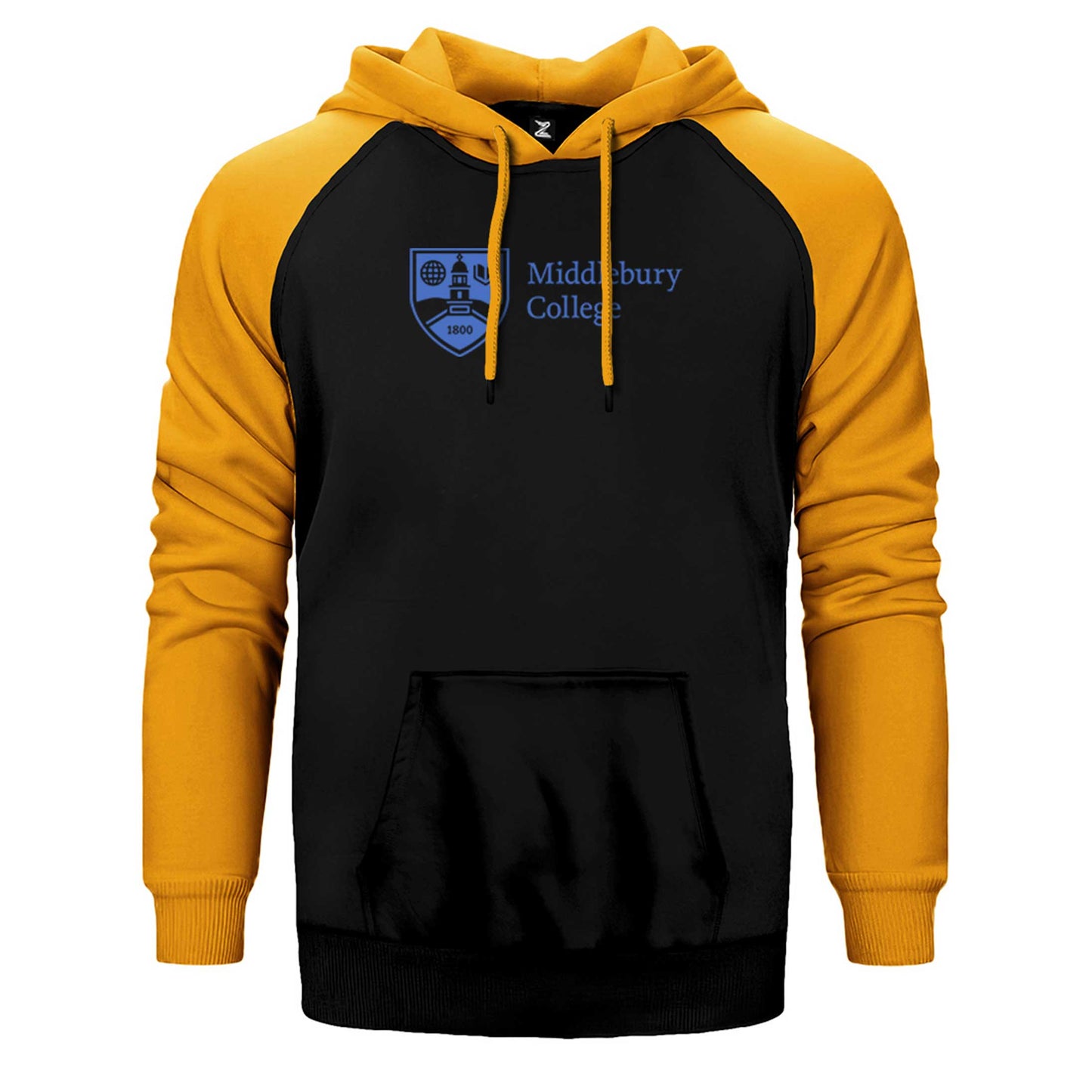 Middlebury College Logo Çift Renk Reglan Kol Sweatshirt / Hoodie
