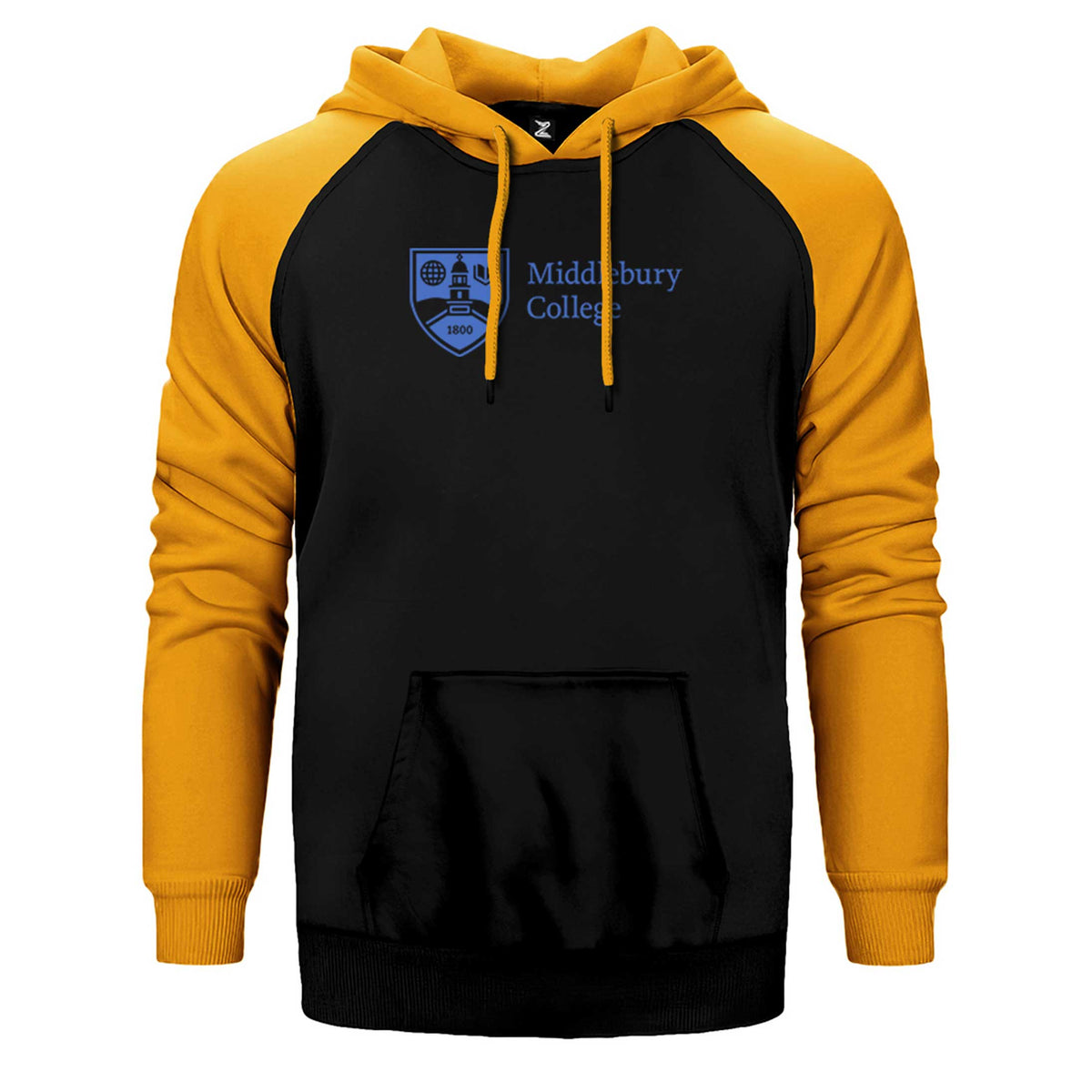 Middlebury College Logo Çift Renk Reglan Kol Sweatshirt / Hoodie