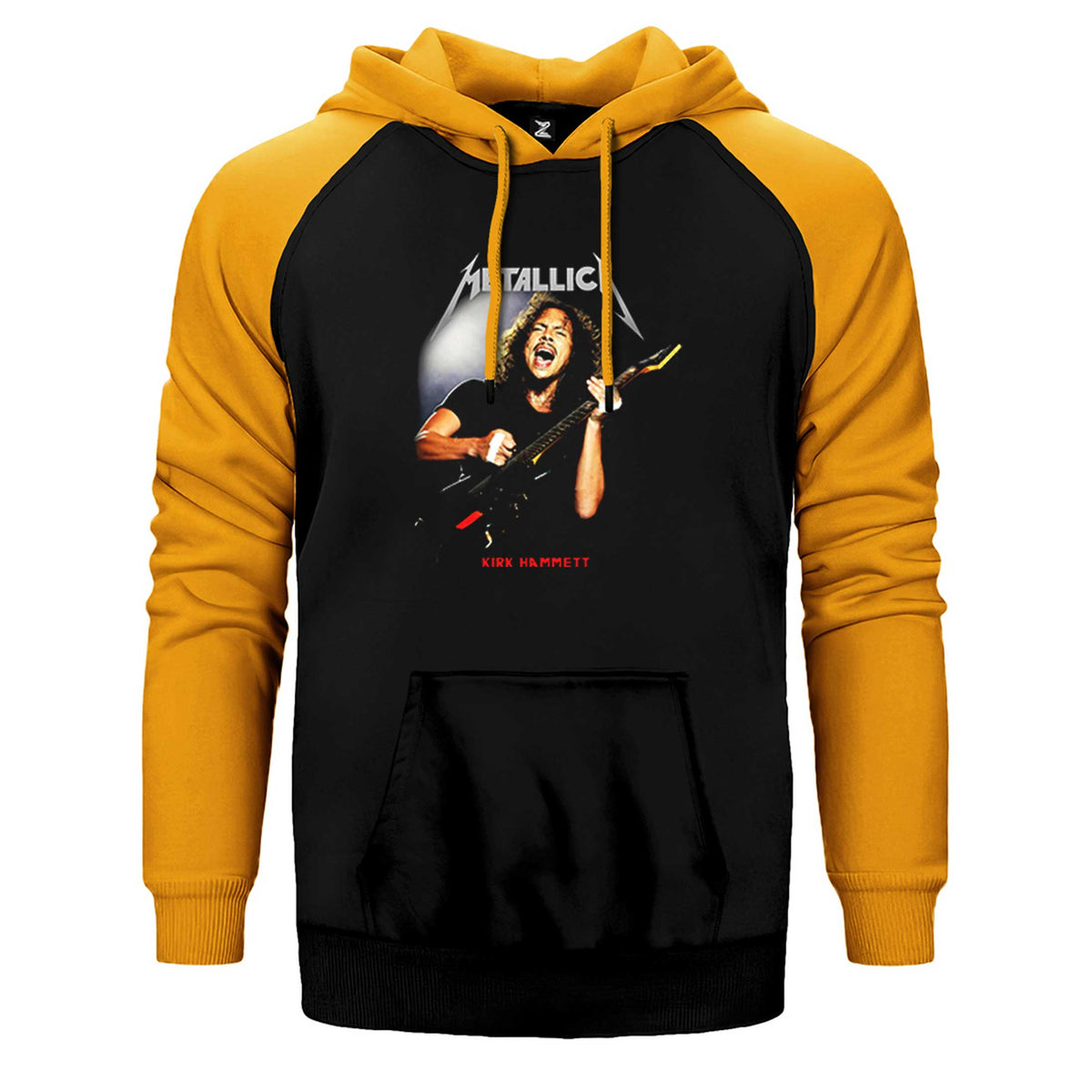 Metallica Kirk Hammet Guitar Çift Renk Reglan Kol Sweatshirt / Hoodie