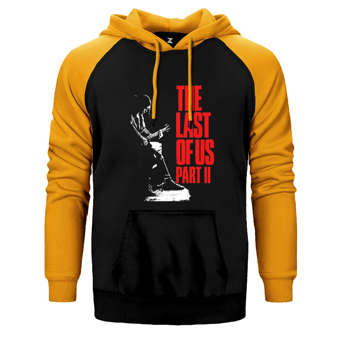 The Last Of Us 2 Ellie Guitar Çift Renk Reglan Kol Sweatshirt / Hoodie