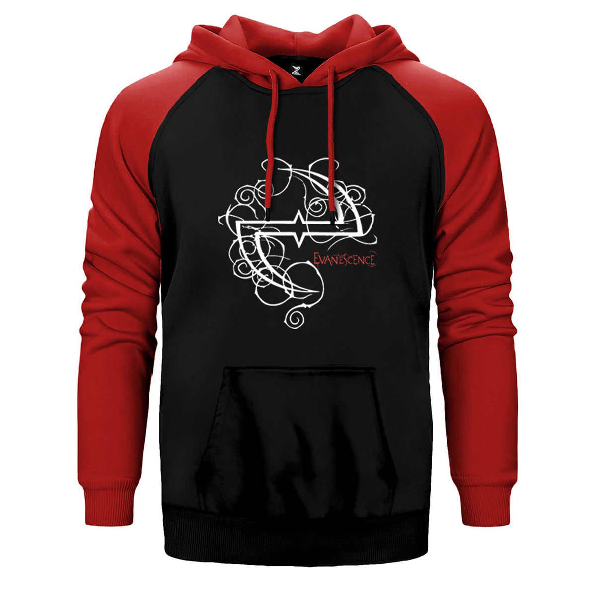 Evanescence Logo Çift Renk Reglan Kol Sweatshirt / Hoodie