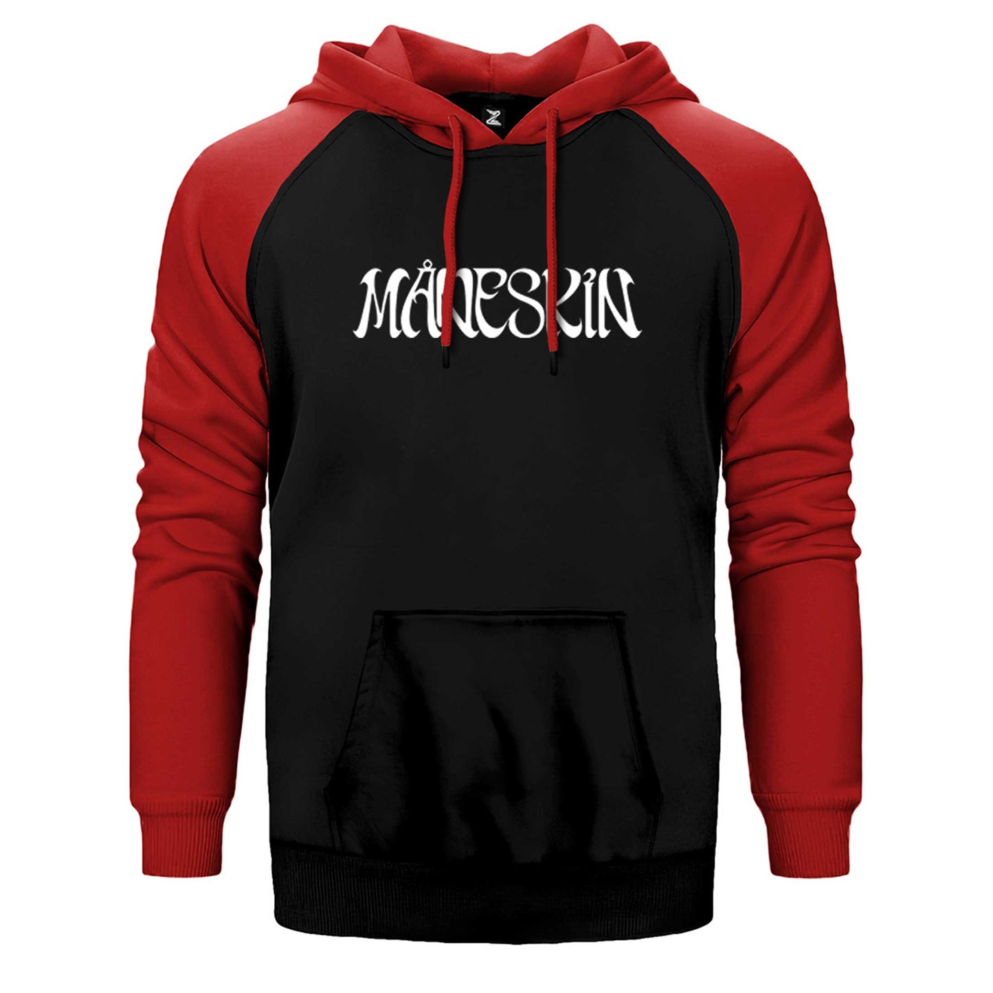 Maneskin Yazı Çift Renk Reglan Kol Sweatshirt / Hoodie