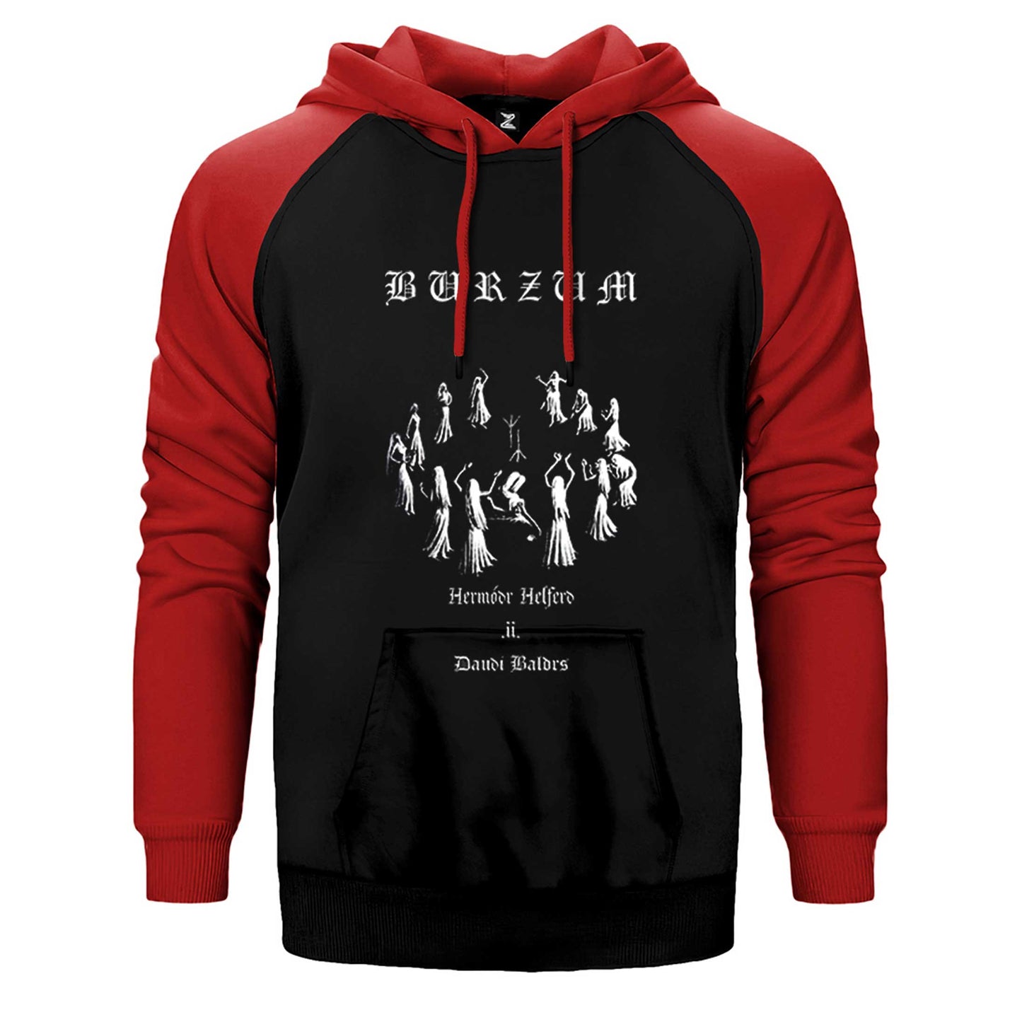 Burzum Graphic Çift Renk Reglan Kol Sweatshirt / Hoodie