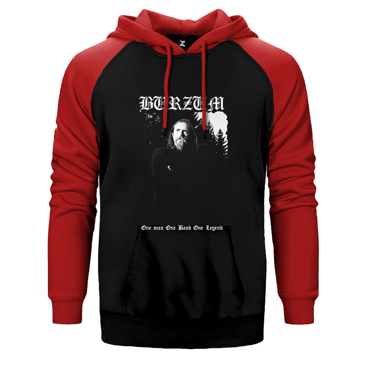 Burzum One Man One Band One Legand Çift Renk Reglan Kol Sweatshirt / Hoodie