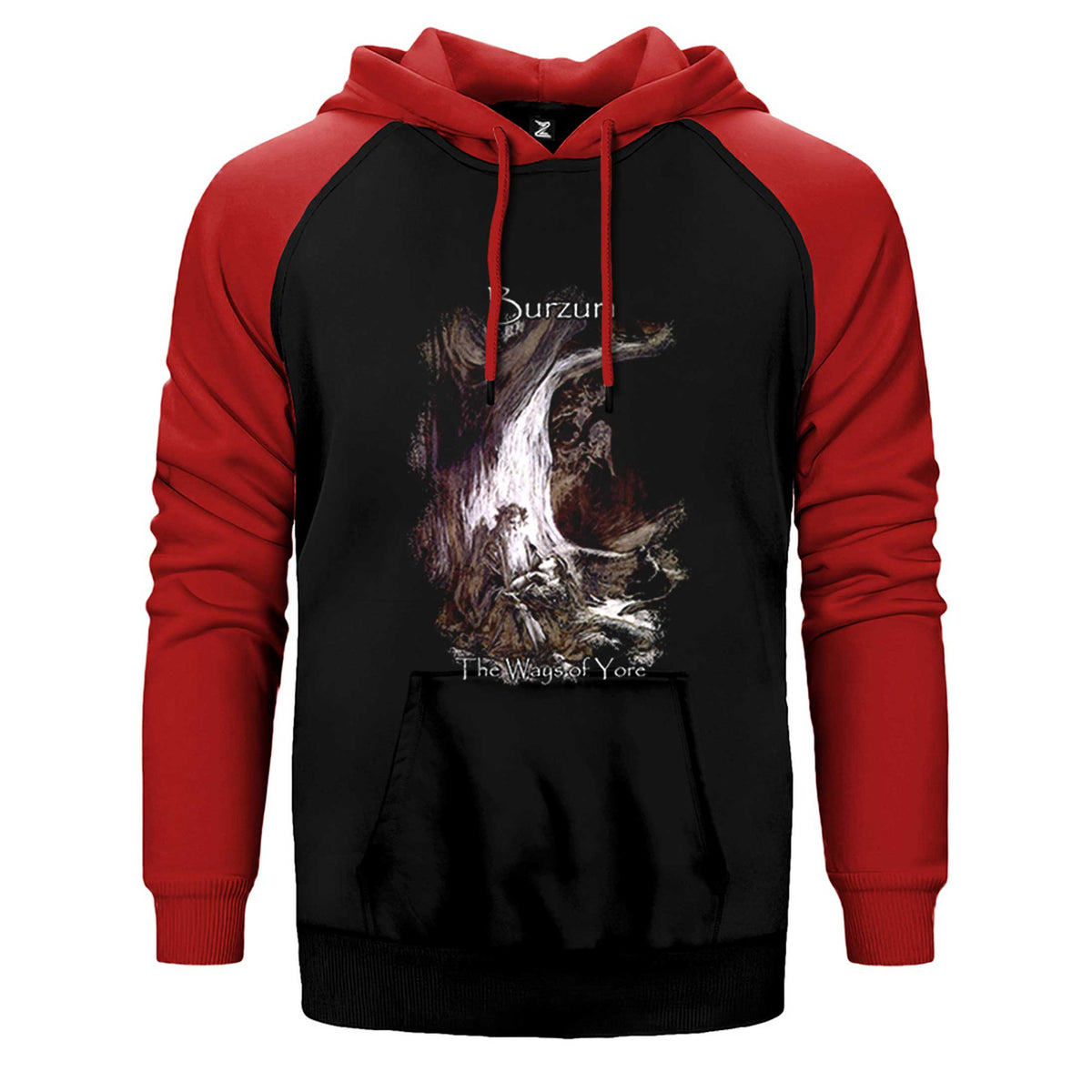 Burzum The Ways Of Yore Çift Renk Reglan Kol Sweatshirt / Hoodie