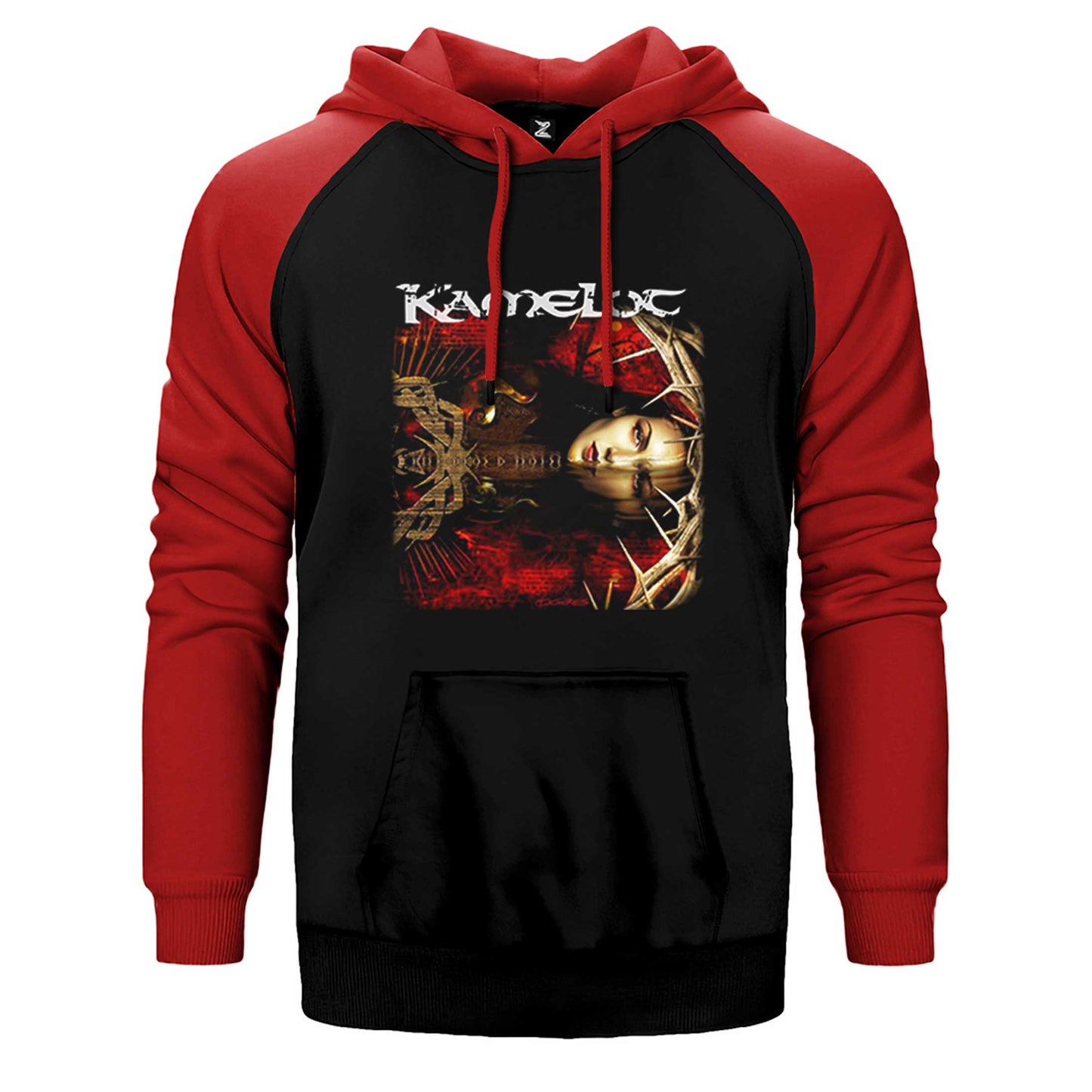 Kamelot The Black Halo Çift Renk Reglan Kol Sweatshirt / Hoodie