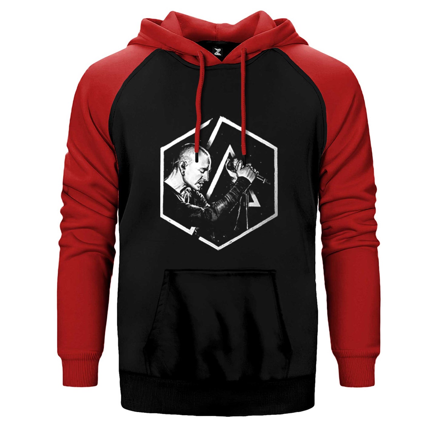 Linkin Park Chester Logo Çift Renk Reglan Kol Sweatshirt / Hoodie