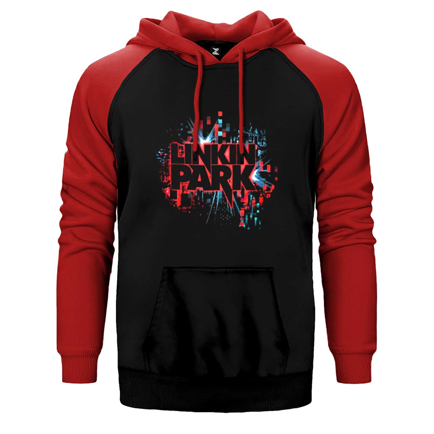 Linkin Park Graphic Design Çift Renk Reglan Kol Sweatshirt / Hoodie