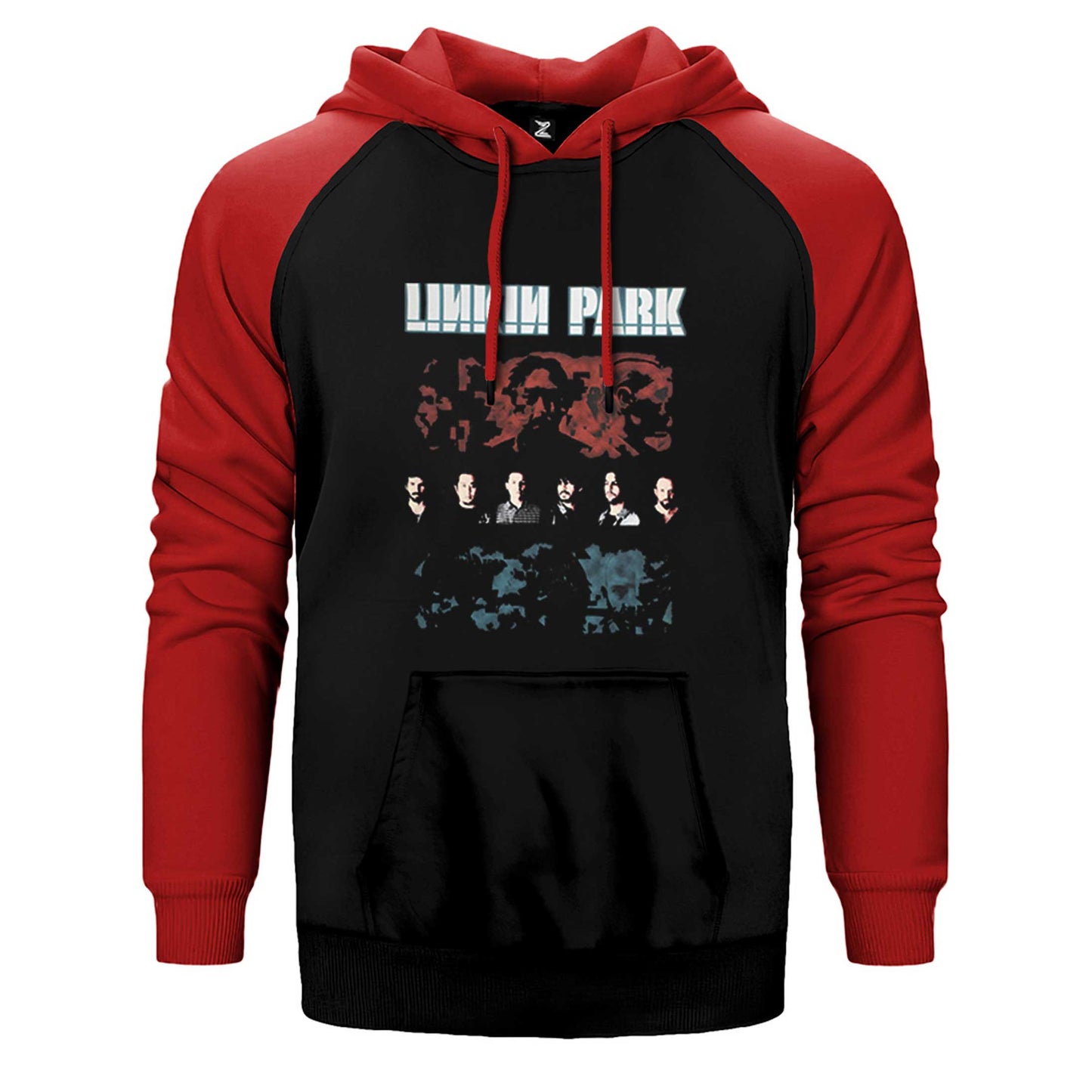 Linkin Park Pixel Çift Renk Reglan Kol Sweatshirt / Hoodie