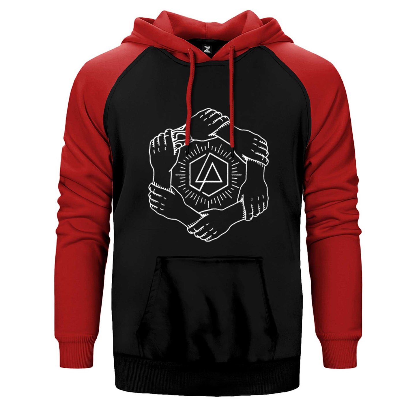 Linkin Park Popular Symbol Çift Renk Reglan Kol Sweatshirt / Hoodie