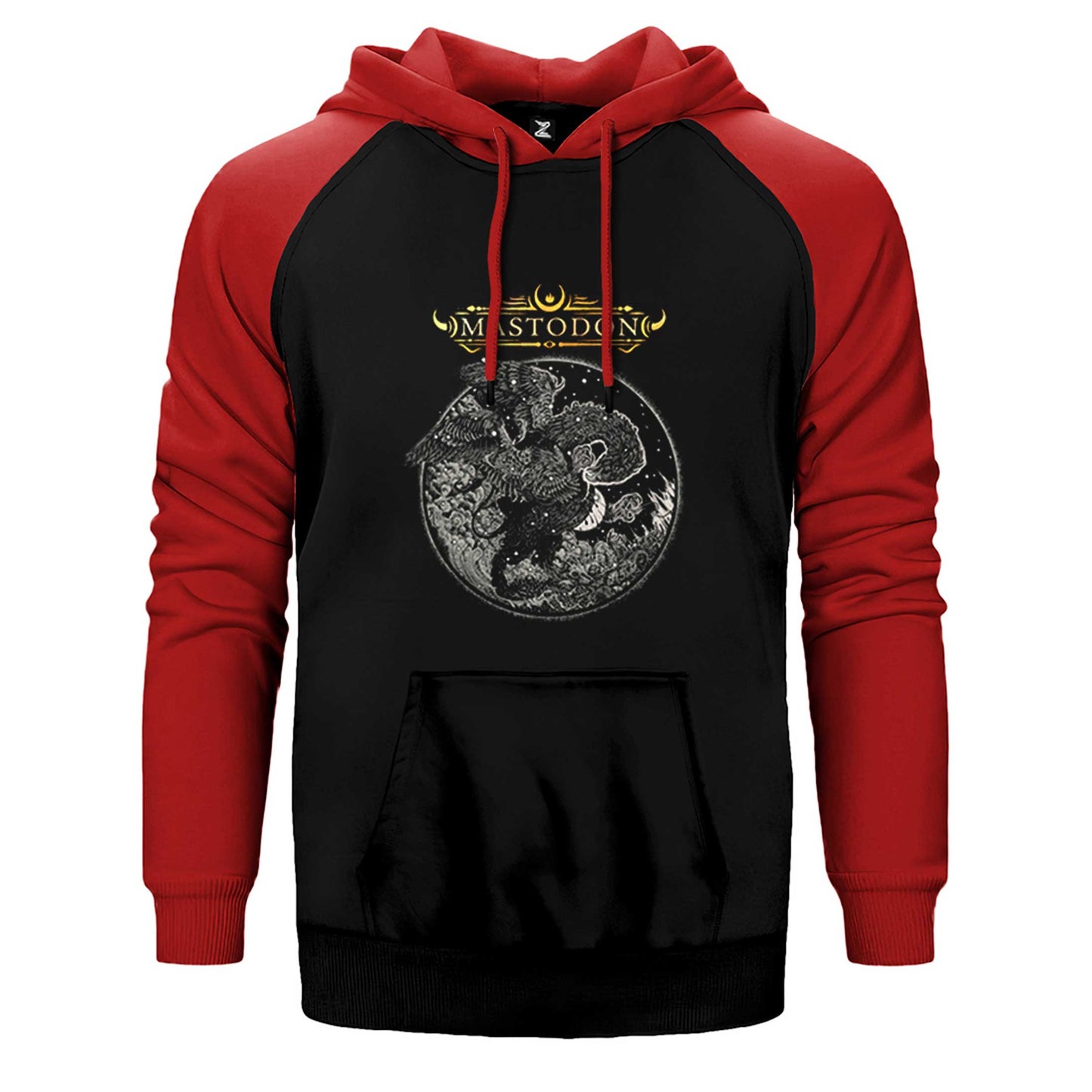 Mastodon Cold Dark Place Çift Renk Reglan Kol Sweatshirt / Hoodie