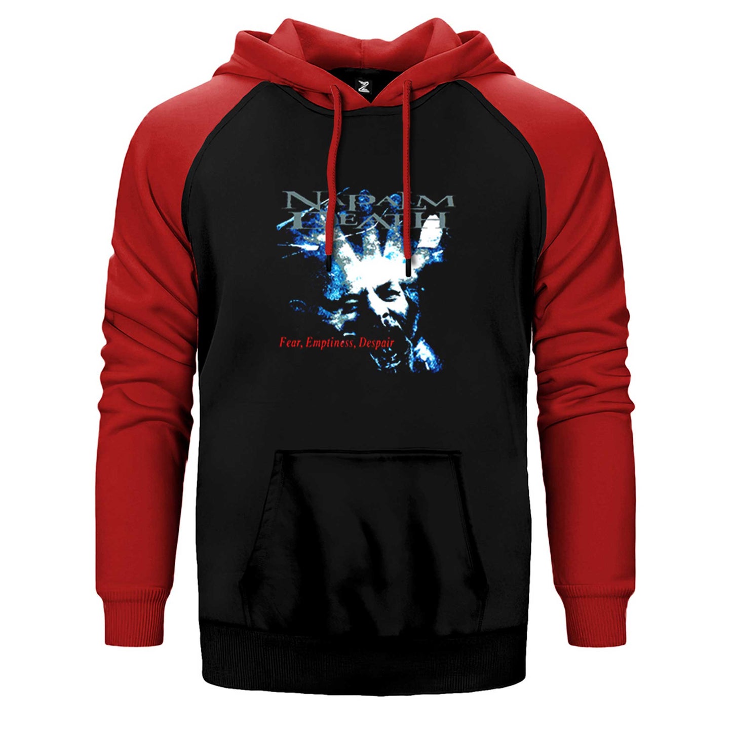 Napalm Death Fear Emptine Çift Renk Reglan Kol Sweatshirt / Hoodie