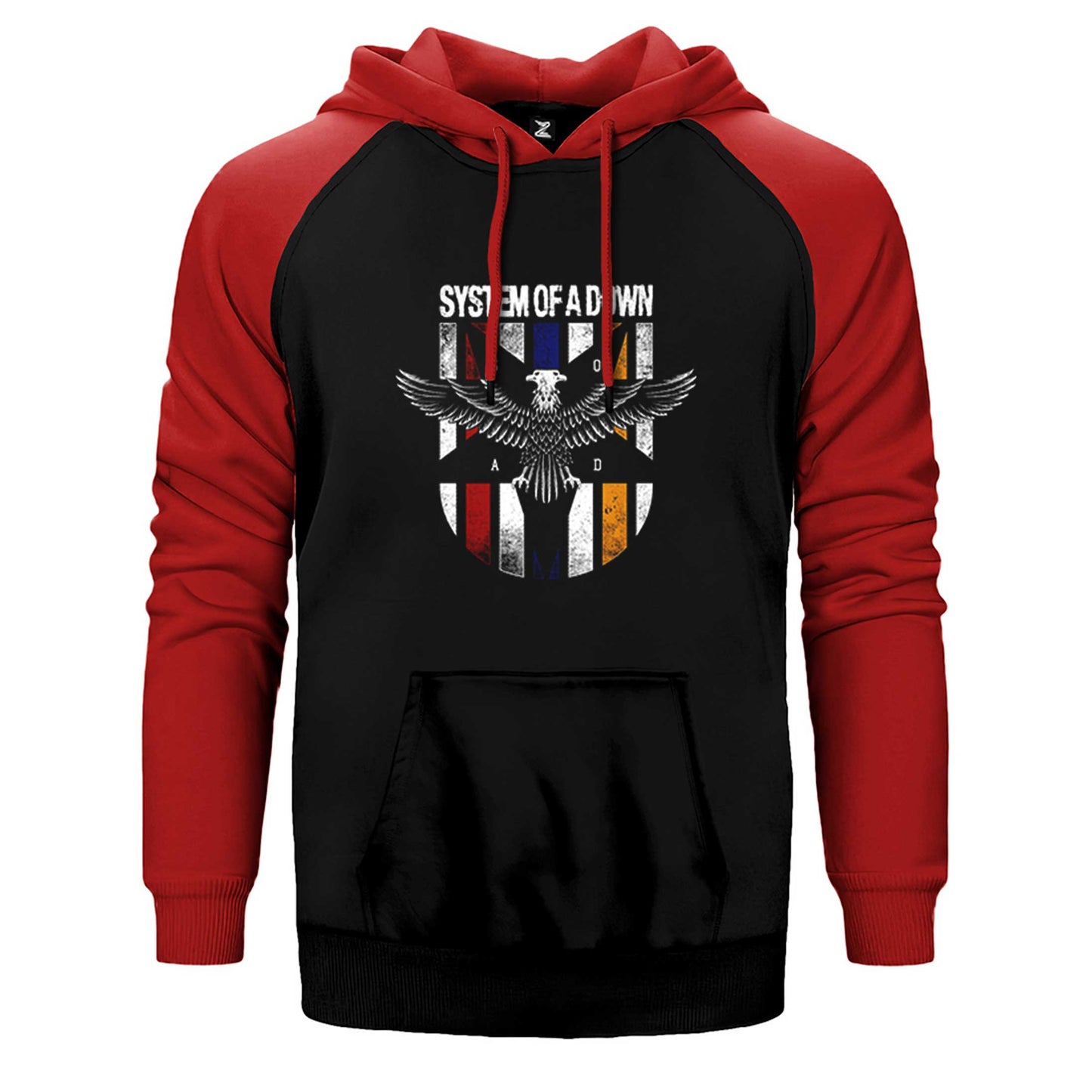 System of a Down Eagle Colors Çift Renk Reglan Kol Sweatshirt / Hoodie