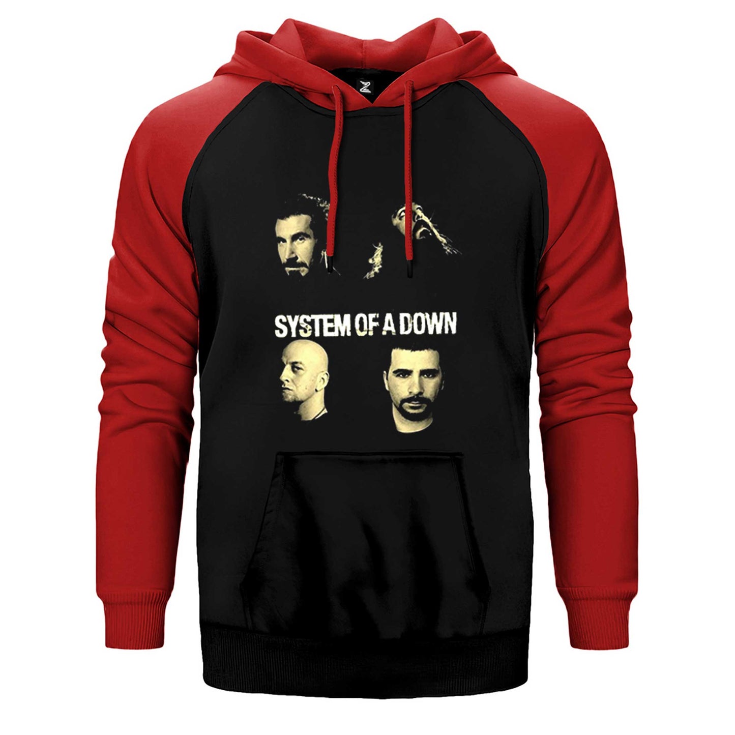 System of a Down Grup Face Çift Renk Reglan Kol Sweatshirt / Hoodie