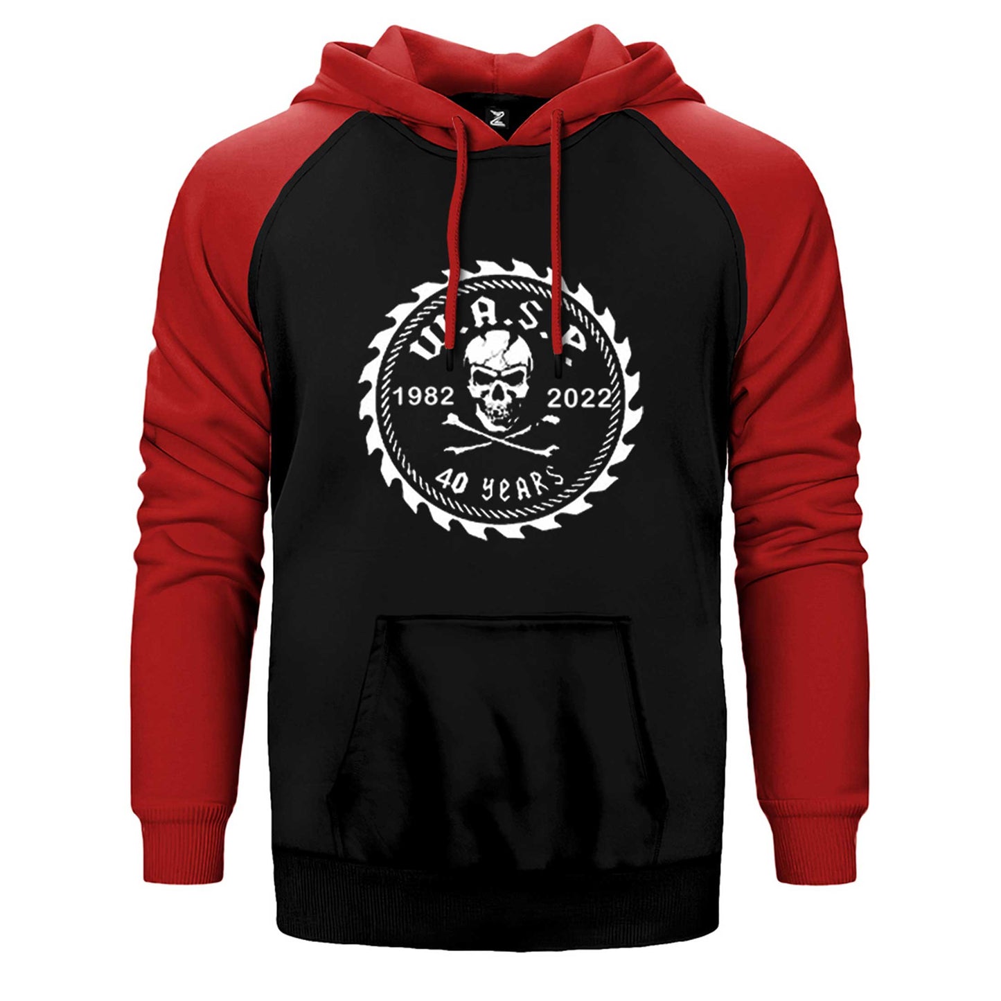 WASP 40 Years Çift Renk Reglan Kol Sweatshirt / Hoodie