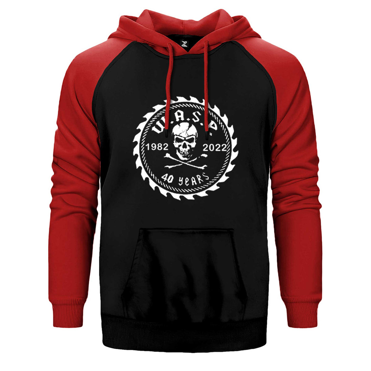 WASP 40 Years Çift Renk Reglan Kol Sweatshirt / Hoodie
