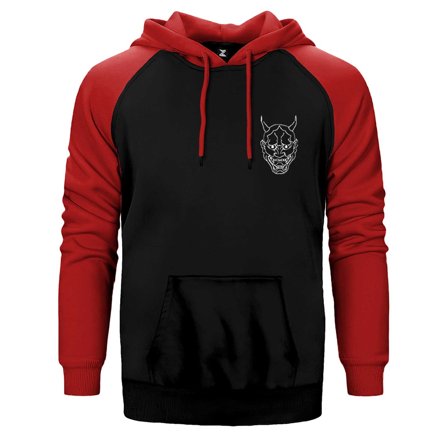 Ghostemane Maske Çift Renk Reglan Kol Sweatshirt / Hoodie