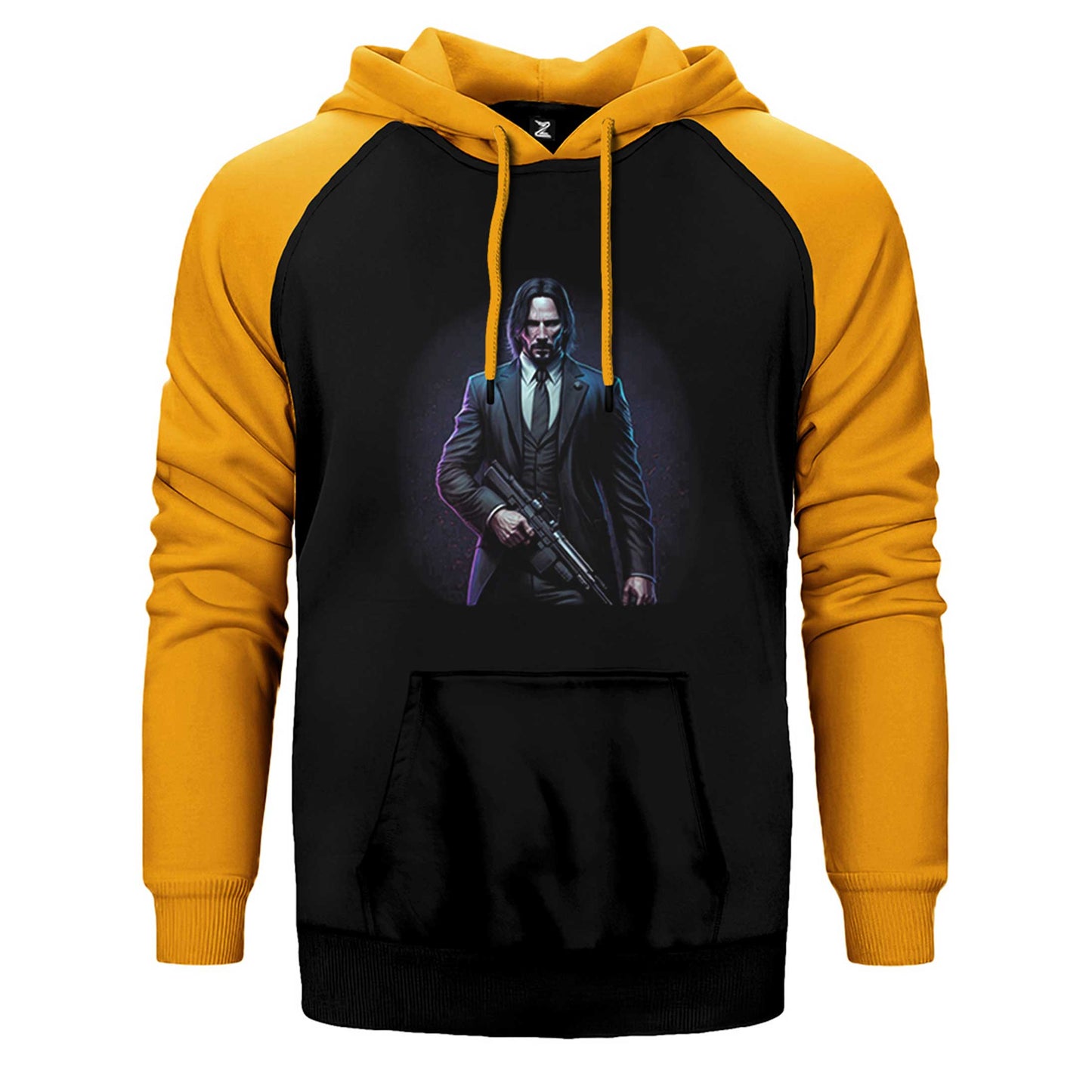 John Wick Art Classic Çift Renk Reglan Kol Sweatshirt / Hoodie