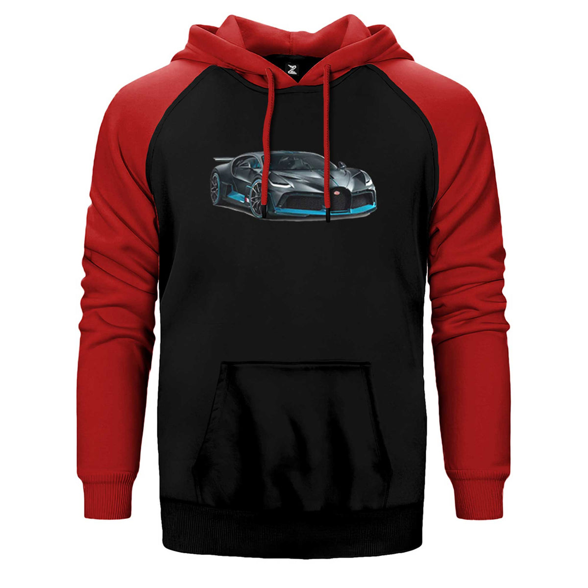 Bugatti Car Çift Renk Reglan Kol Sweatshirt / Hoodie