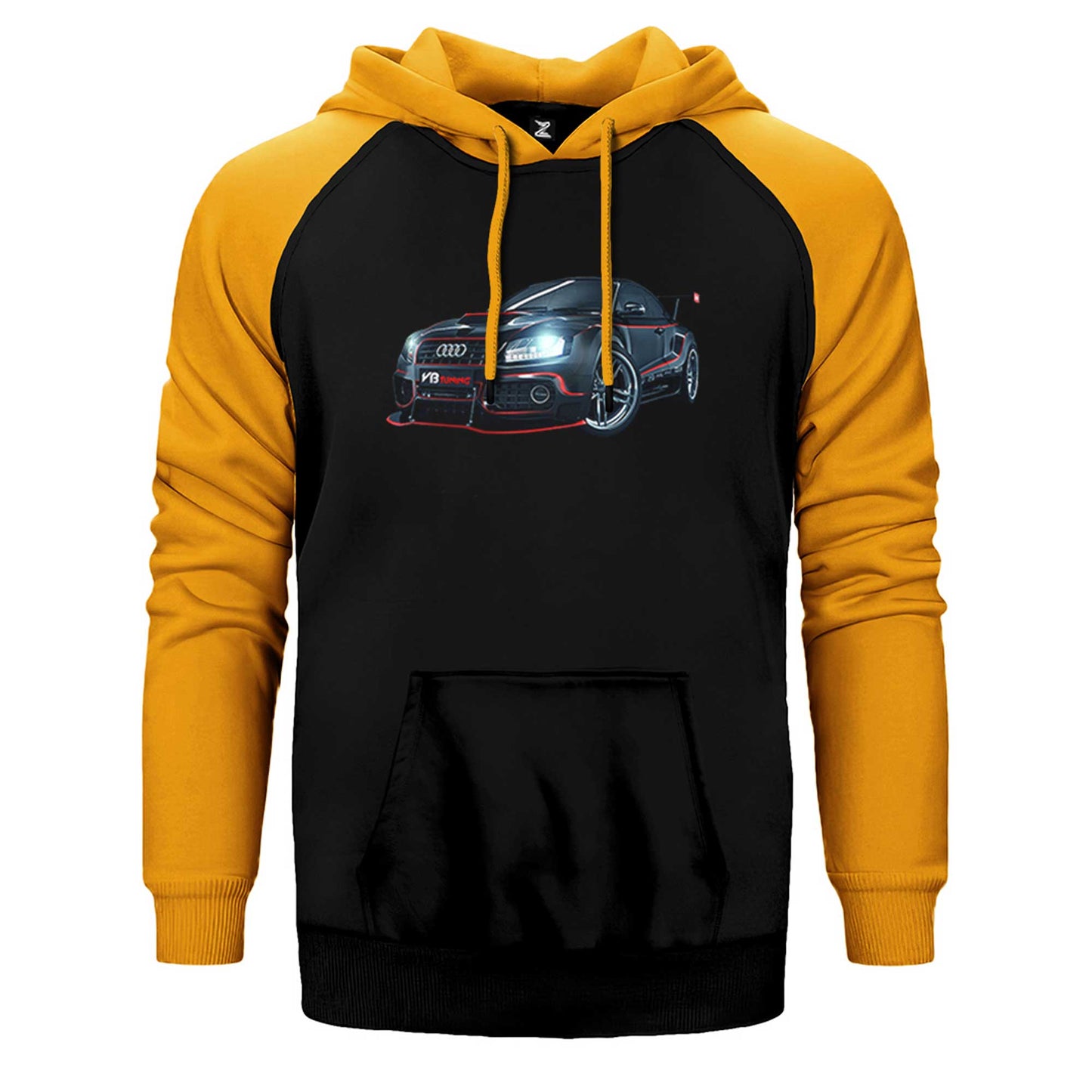 Audi R8 Tuning Çift Renk Reglan Kol Sweatshirt / Hoodie