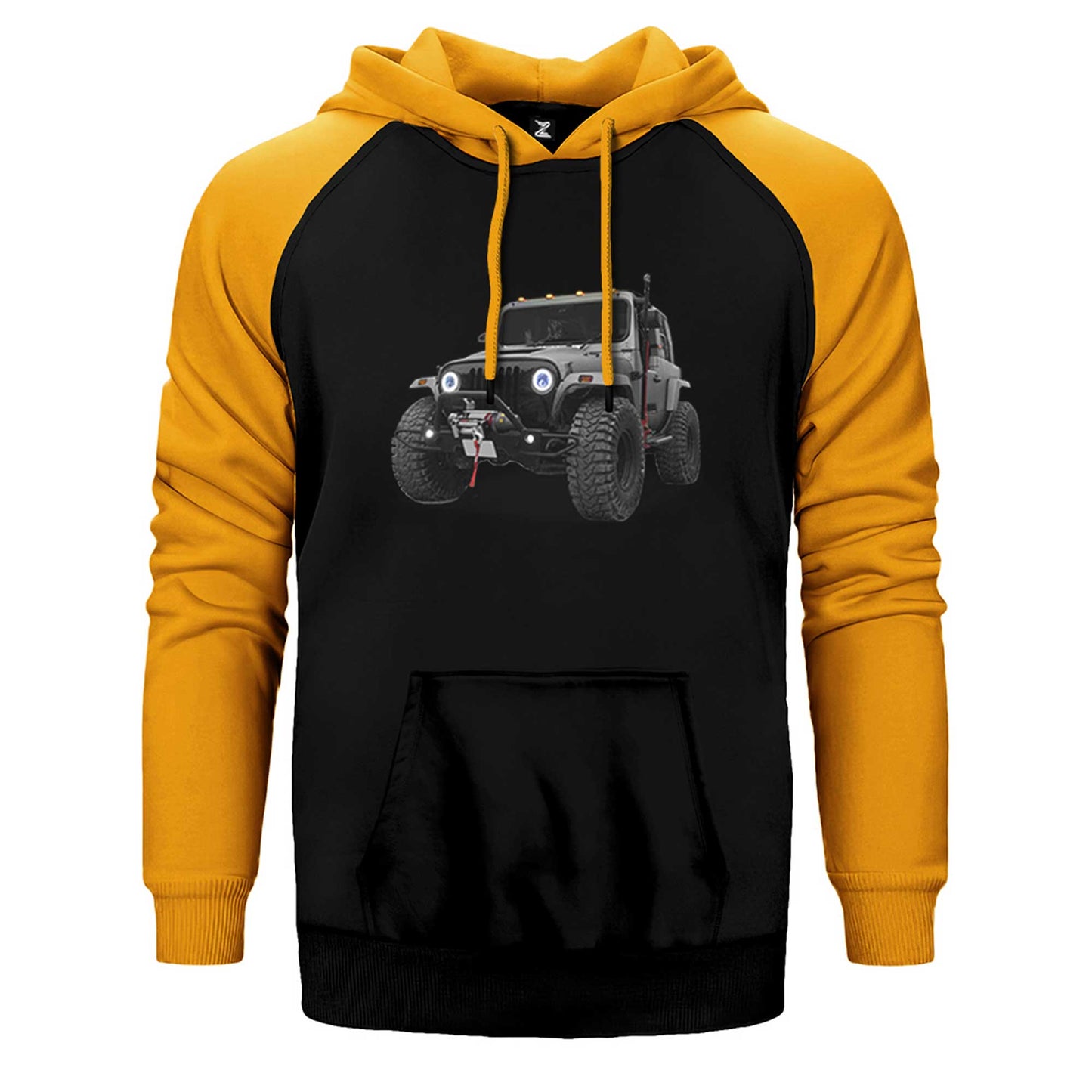Jeep CJ Mahindra Çift Renk Reglan Kol Sweatshirt / Hoodie