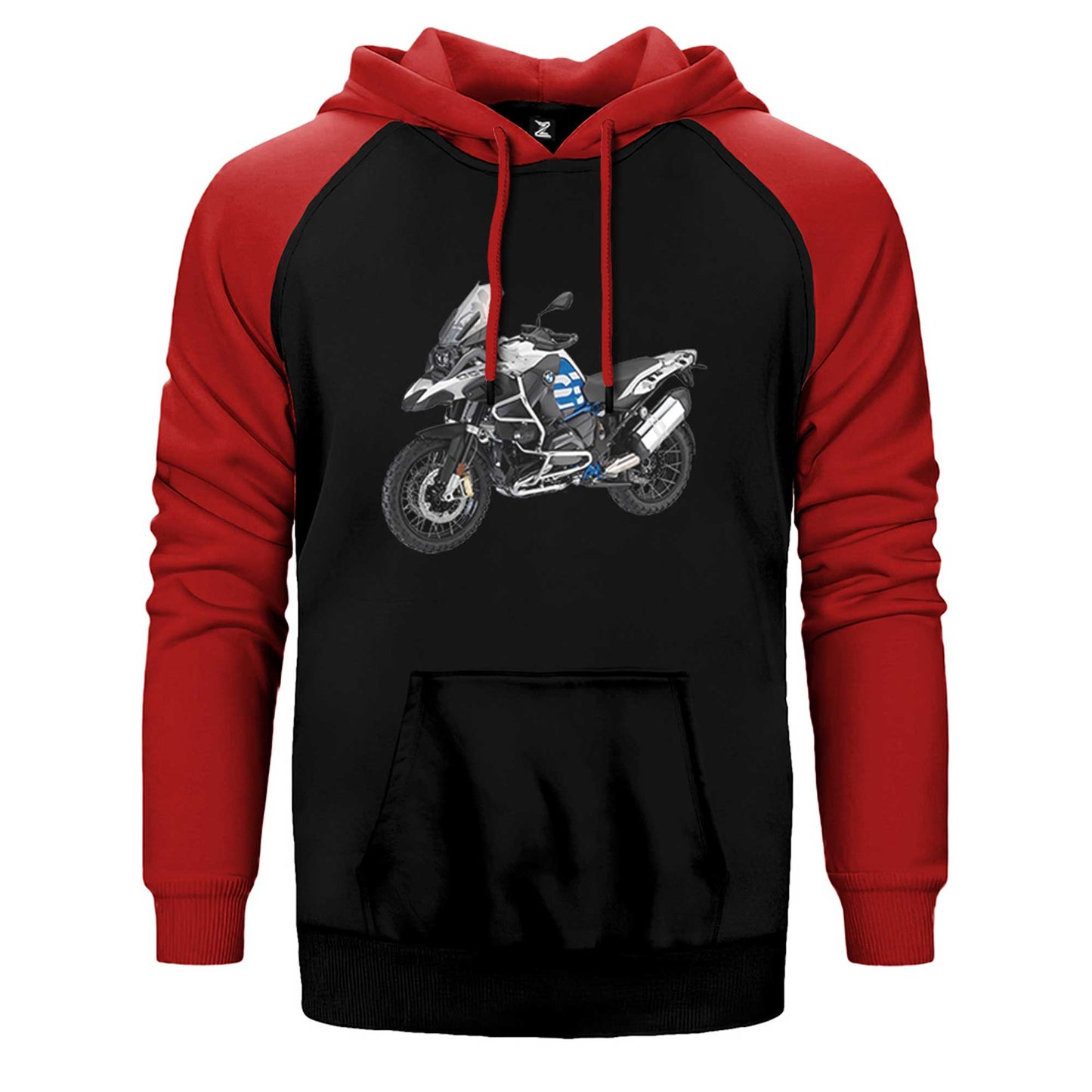 BMW GS Blue Çift Renk Reglan Kol Sweatshirt / Hoodie