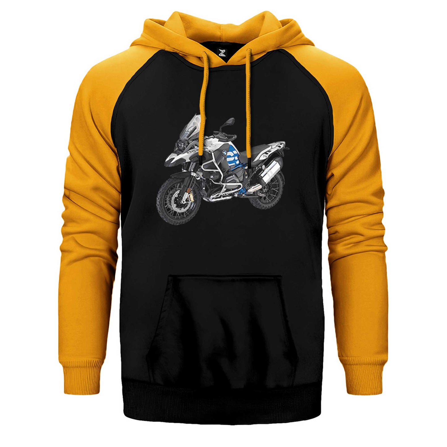 BMW GS Blue Çift Renk Reglan Kol Sweatshirt / Hoodie