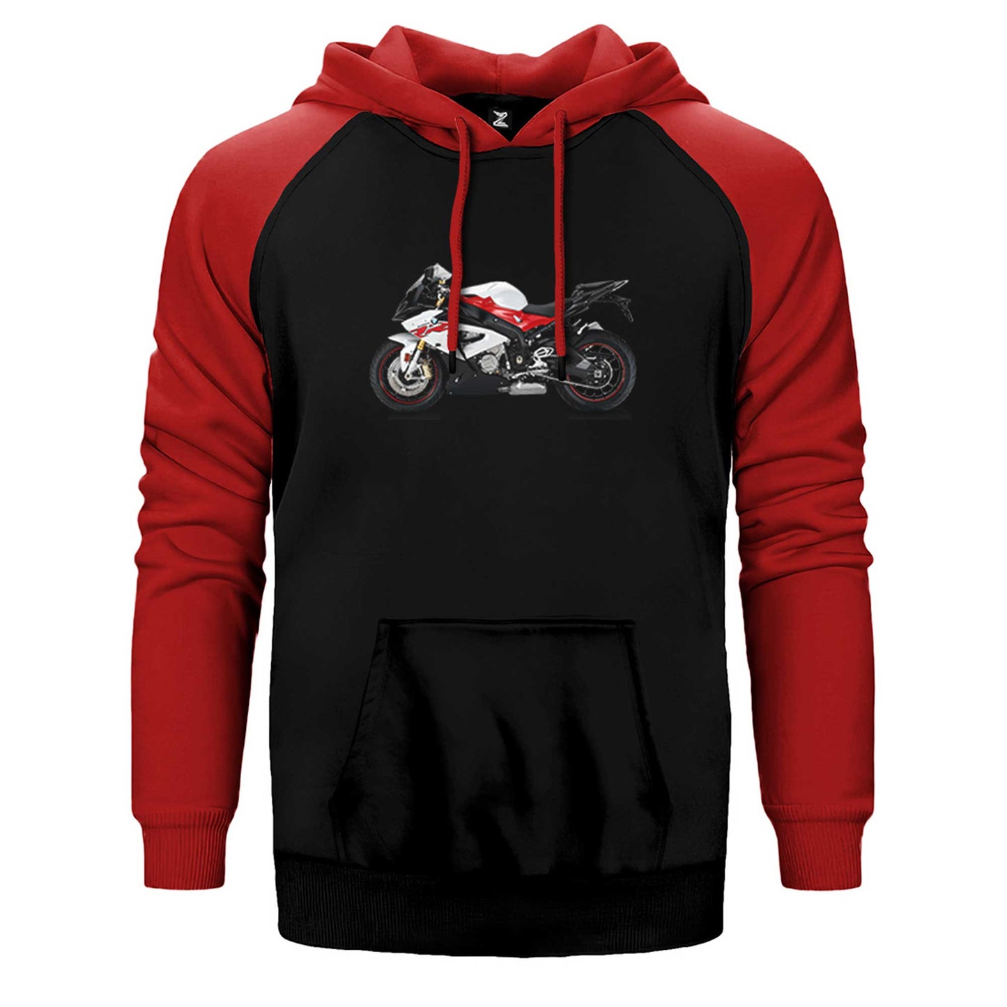 BMW S1000RR Red Çift Renk Reglan Kol Sweatshirt / Hoodie