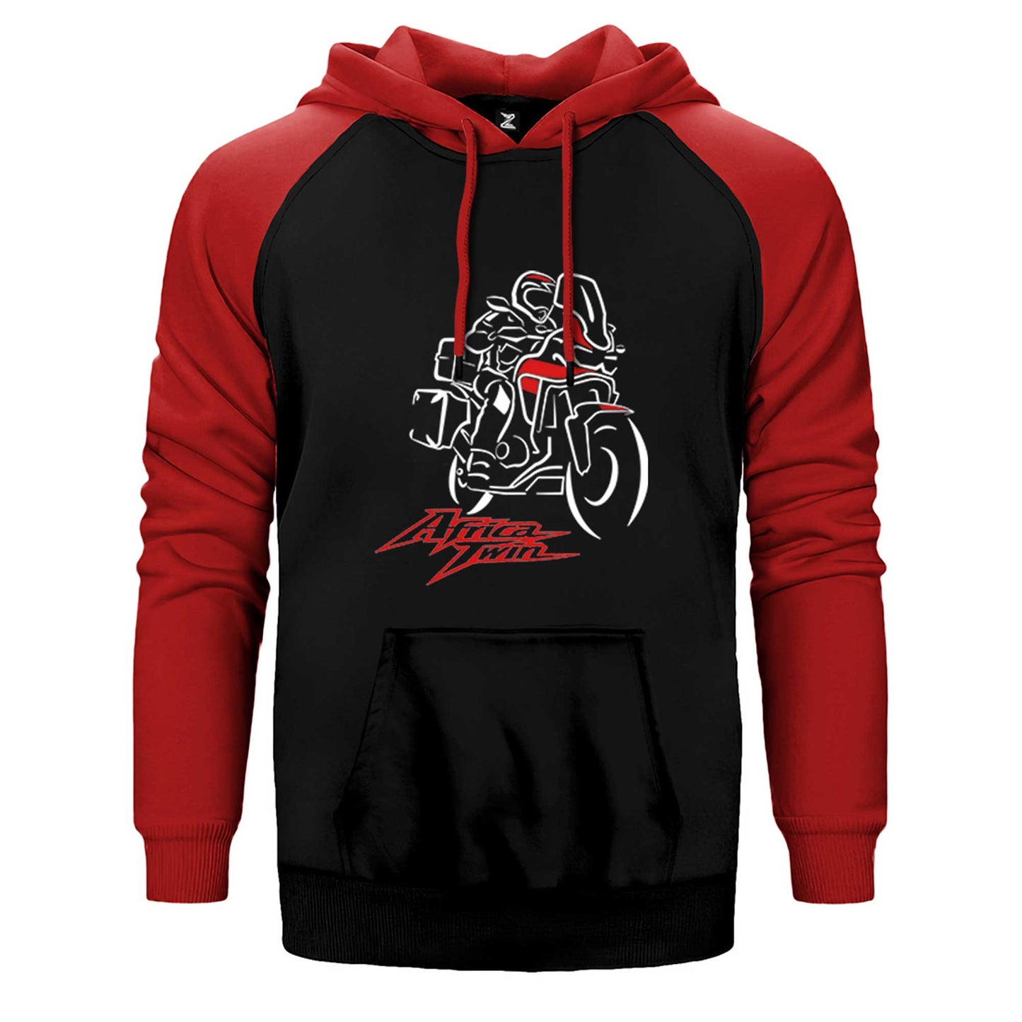 Honda Africa Twin CRF1000 Red Çift Renk Reglan Kol Sweatshirt / Hoodie