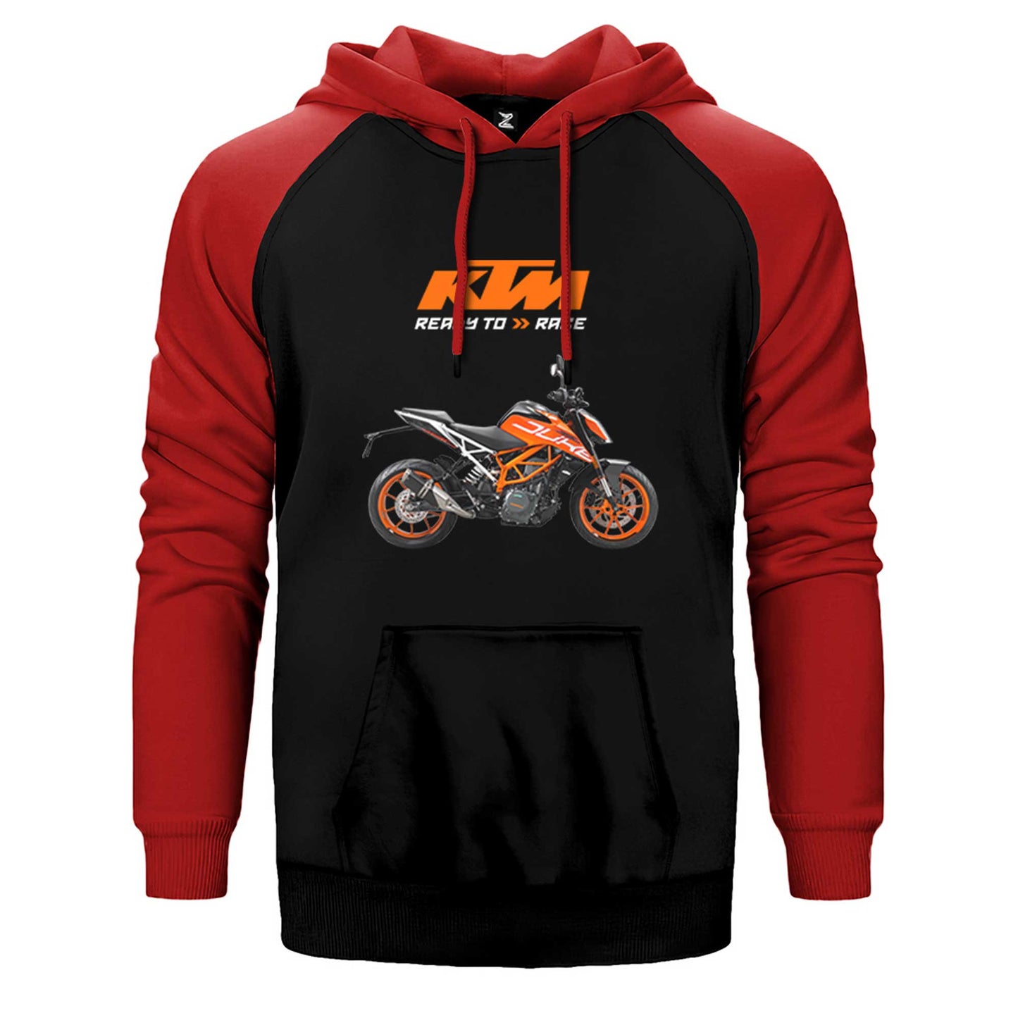 KTM 1290 Super Duke R Çift Renk Reglan Kol Sweatshirt / Hoodie
