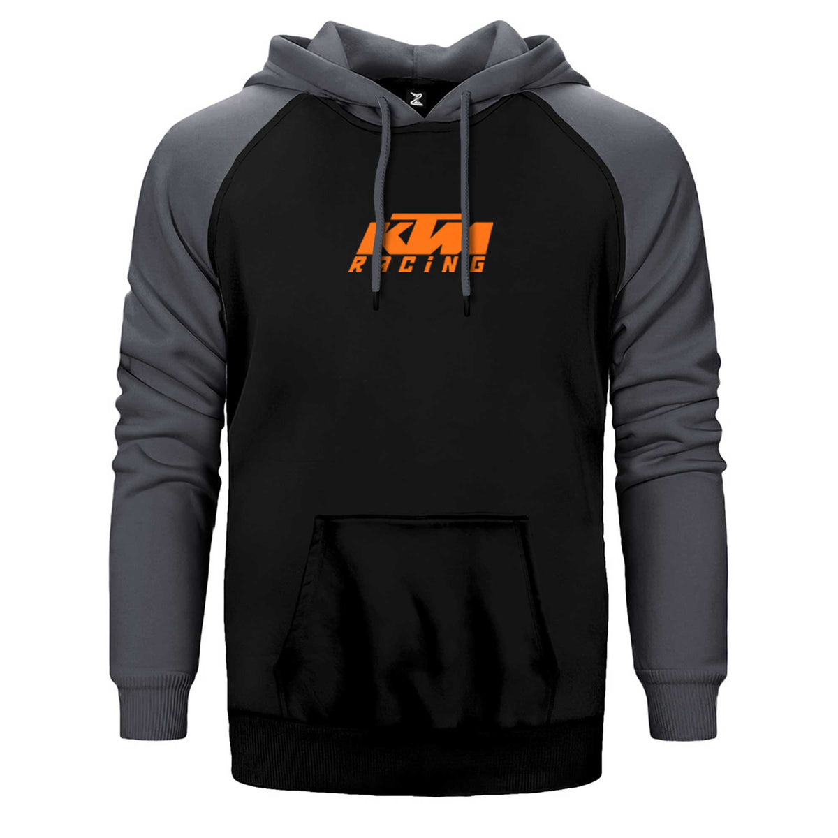 KTM Racing Orange Logo Çift Renk Reglan Kol Sweatshirt / Hoodie