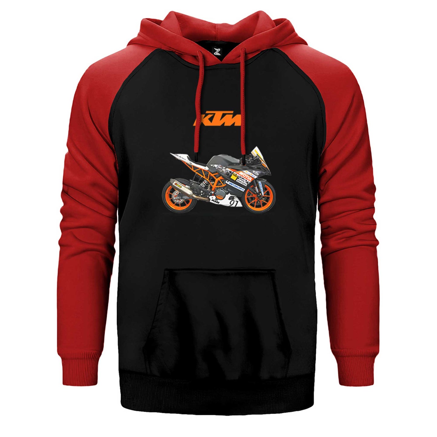 KTM RC 390 Çift Renk Reglan Kol Sweatshirt / Hoodie