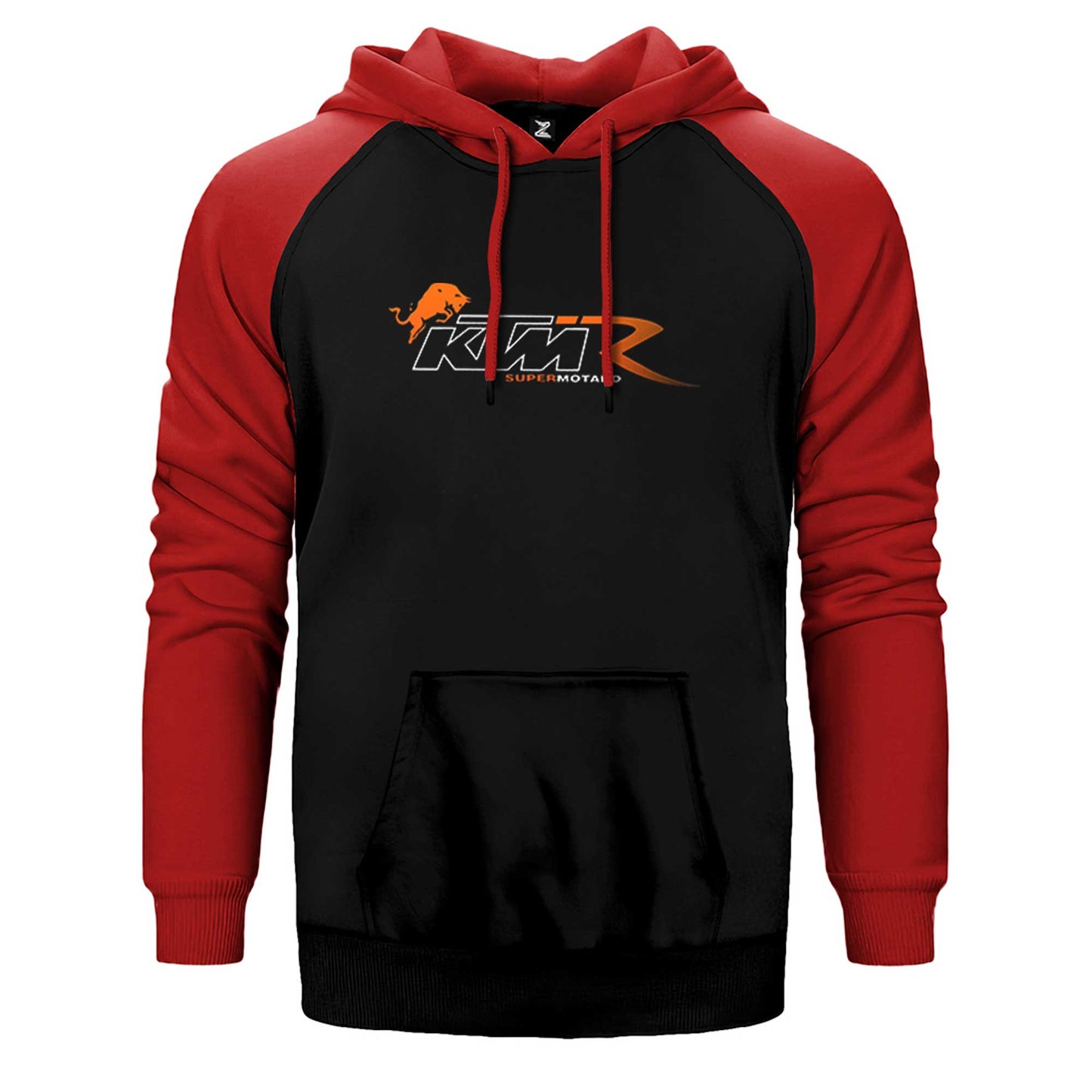 KTM Supermotard Çift Renk Reglan Kol Sweatshirt / Hoodie