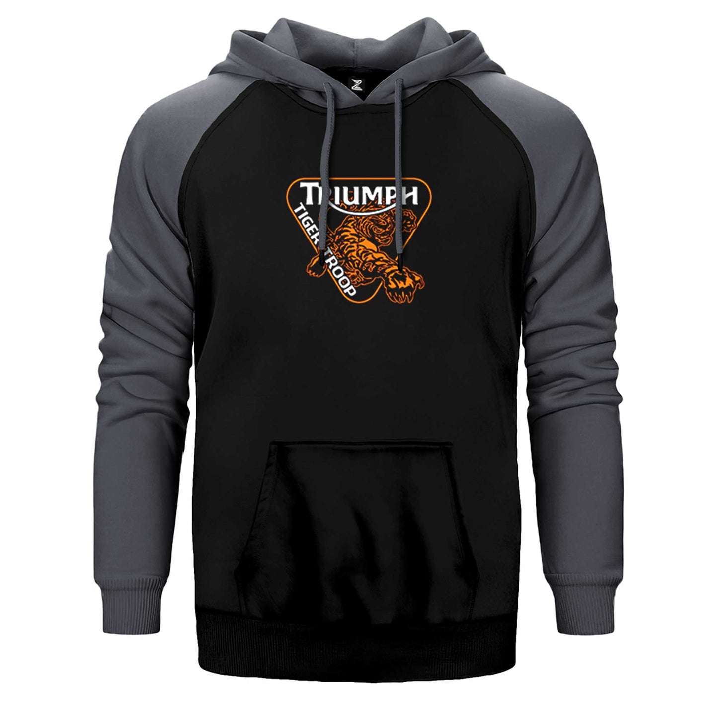 Triumph Tiger Troop Çift Renk Reglan Kol Sweatshirt / Hoodie