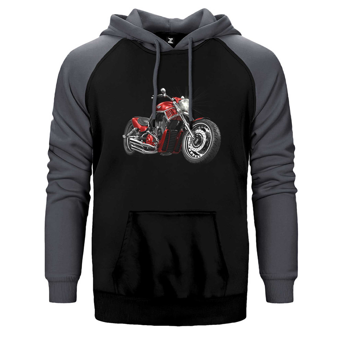 Chopper Cruiser Çift Renk Reglan Kol Sweatshirt / Hoodie