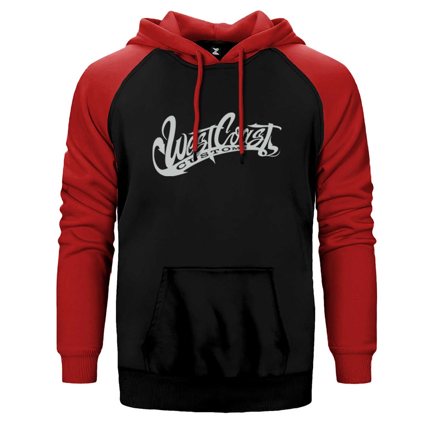 West Coast Customs Text Çift Renk Reglan Kol Sweatshirt / Hoodie