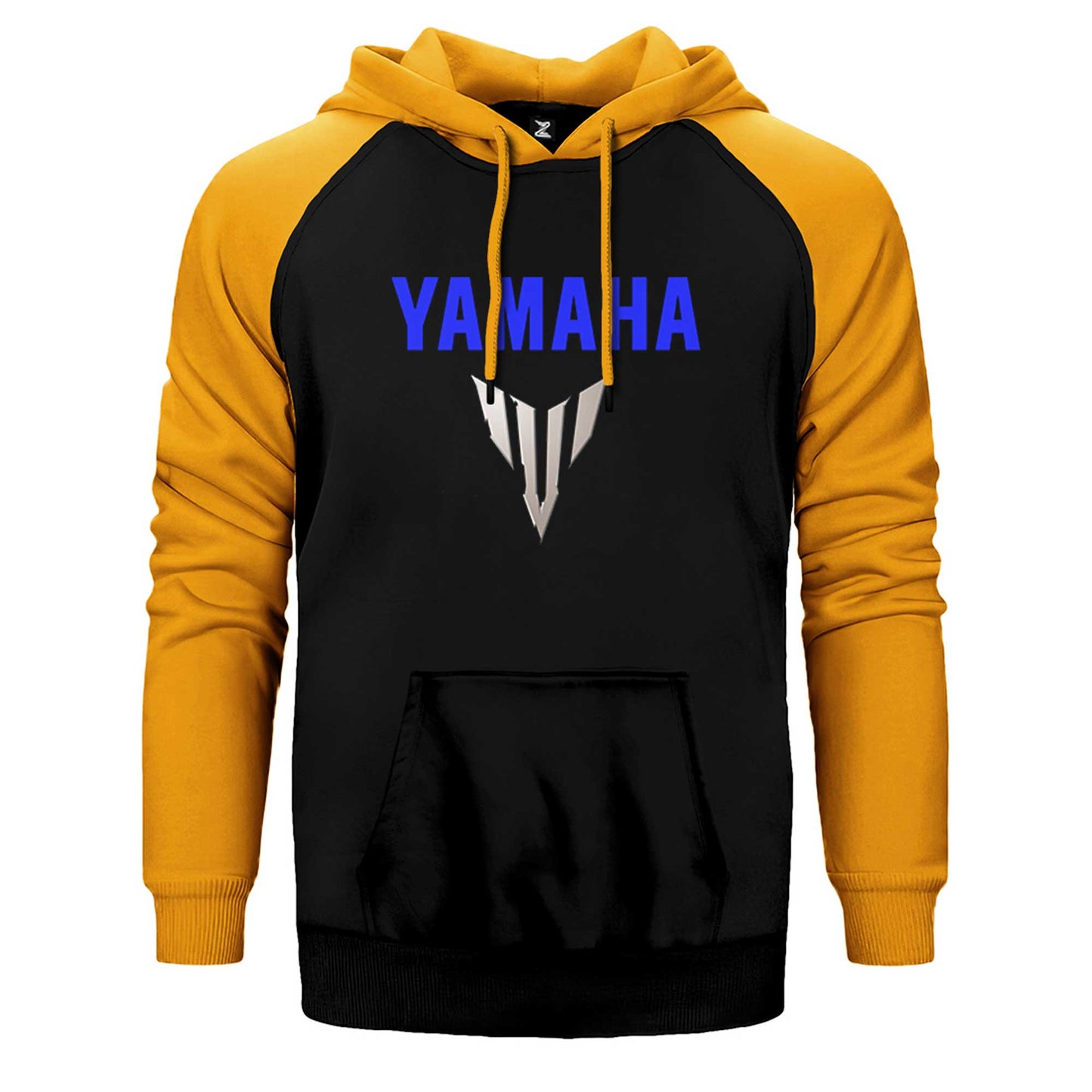 Yamaha MT07 Logo Blue Çift Renk Reglan Kol Sweatshirt / Hoodie